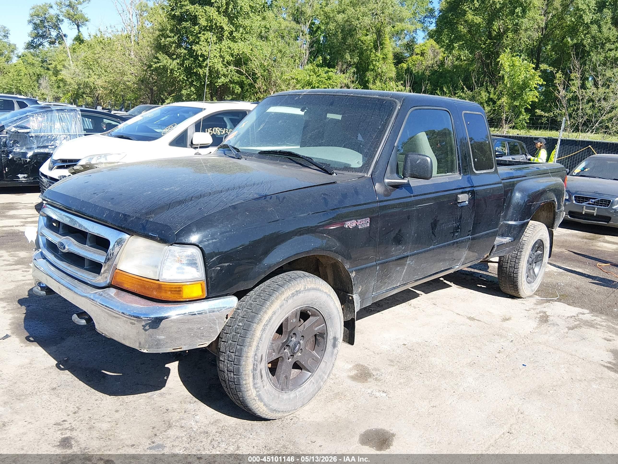1999 Ford Ranger Xl/xlt Black vin: 1FTZR15V6XPB06722