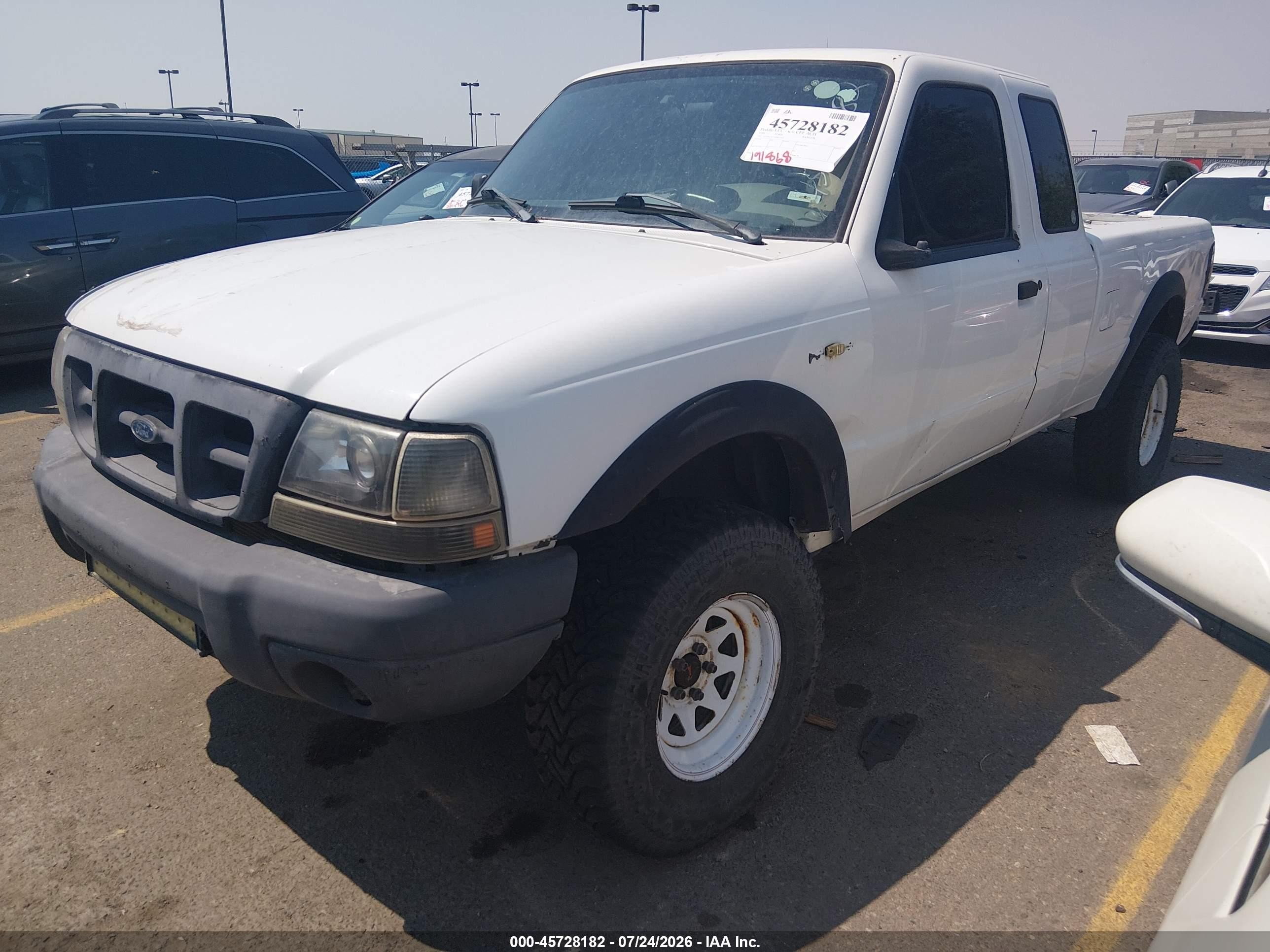 1999 Ford Ranger Xl/xlt White vin: 1FTZR15V7XPB57565