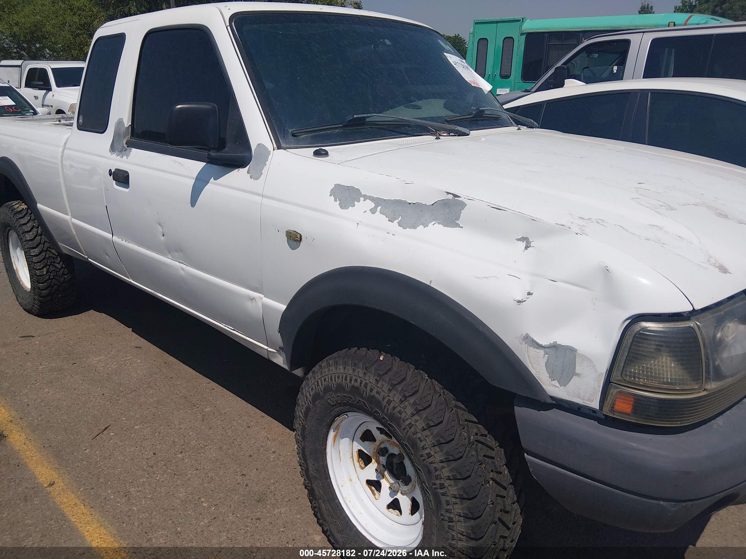 1999 Ford Ranger Xl/xlt White vin: 1FTZR15V7XPB57565