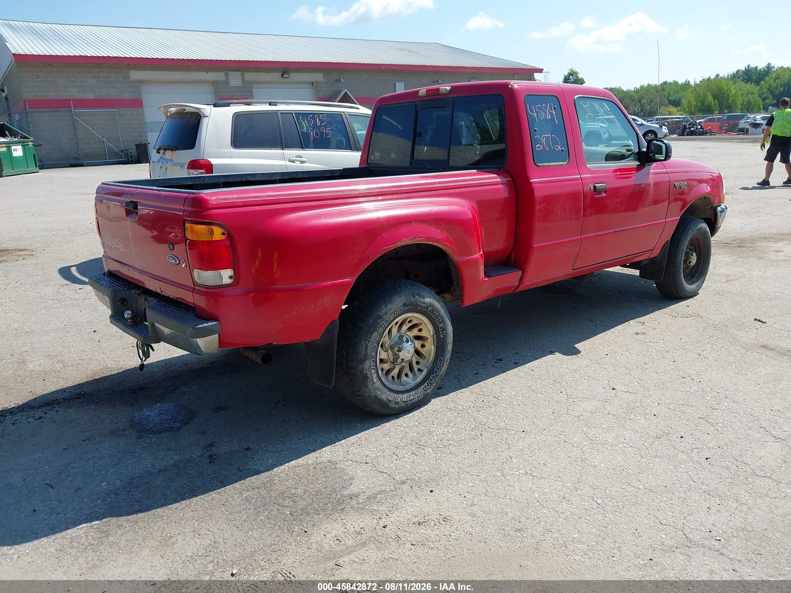 1999 Ford Ranger Xl/xlt Red vin: 1FTZR15V8XTA78848