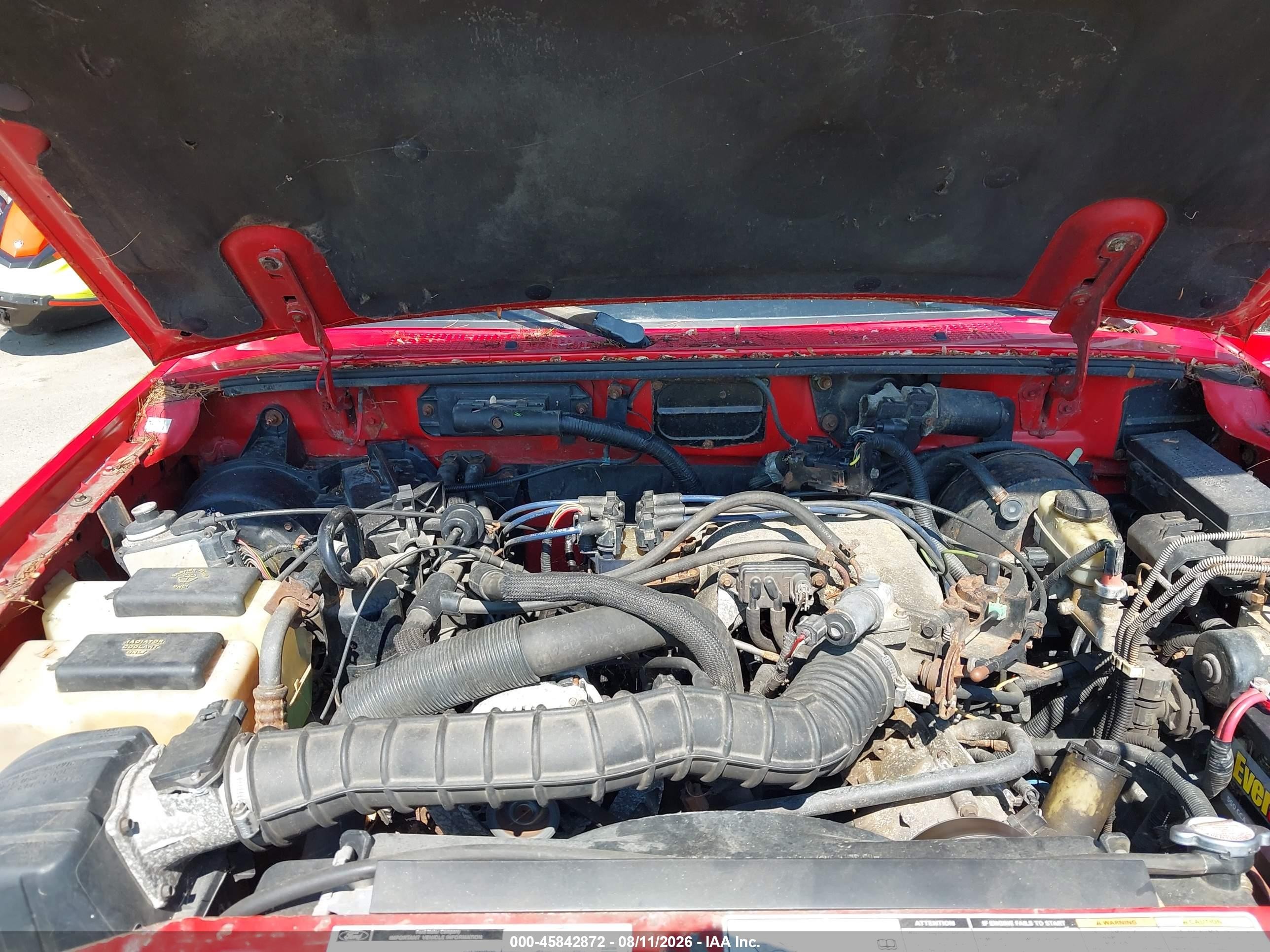 1999 Ford Ranger Xl/xlt Red vin: 1FTZR15V8XTA78848