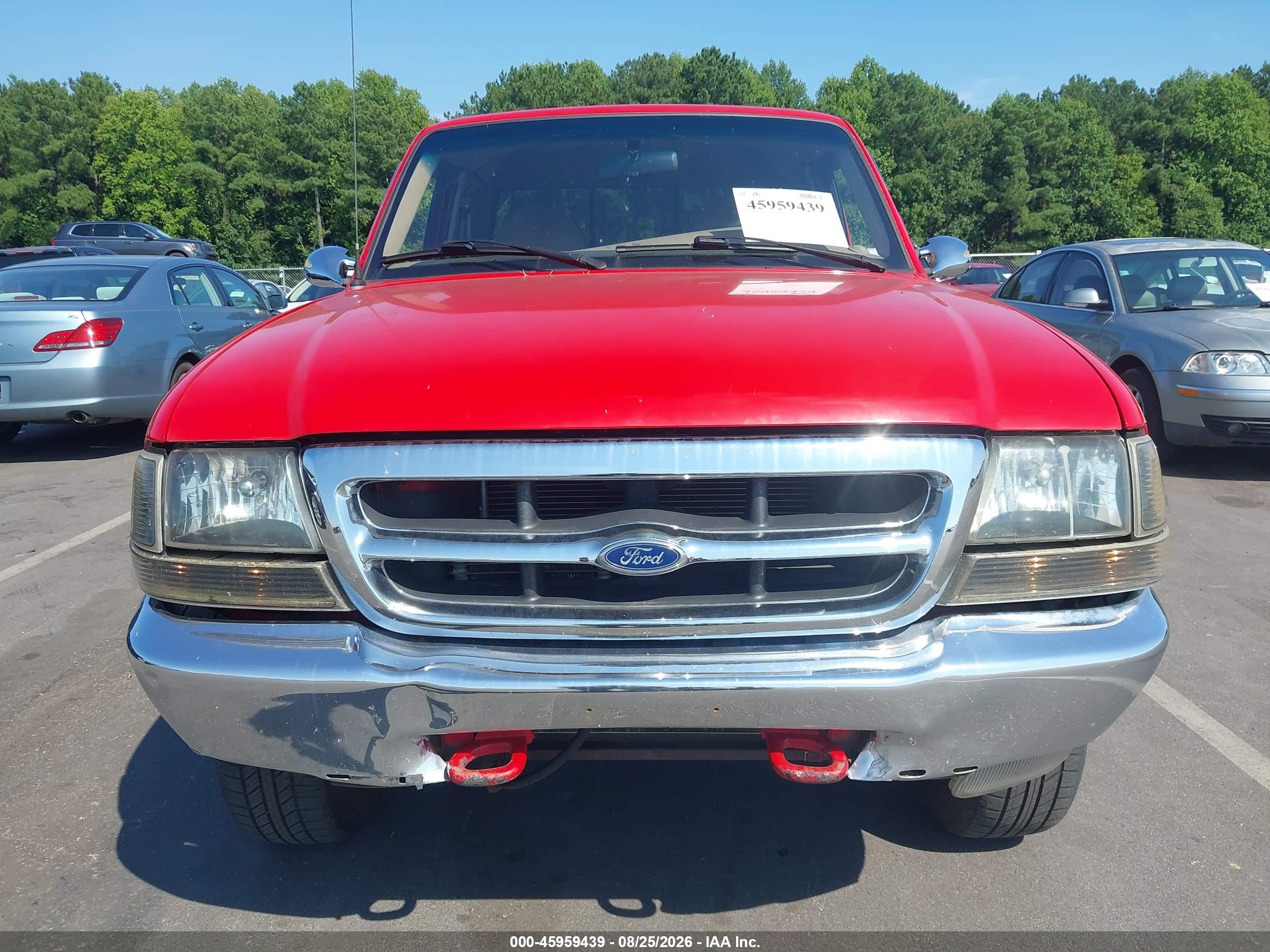 1999 Ford Ranger Xl/xlt Red vin: 1FTZR15V8XTB13162