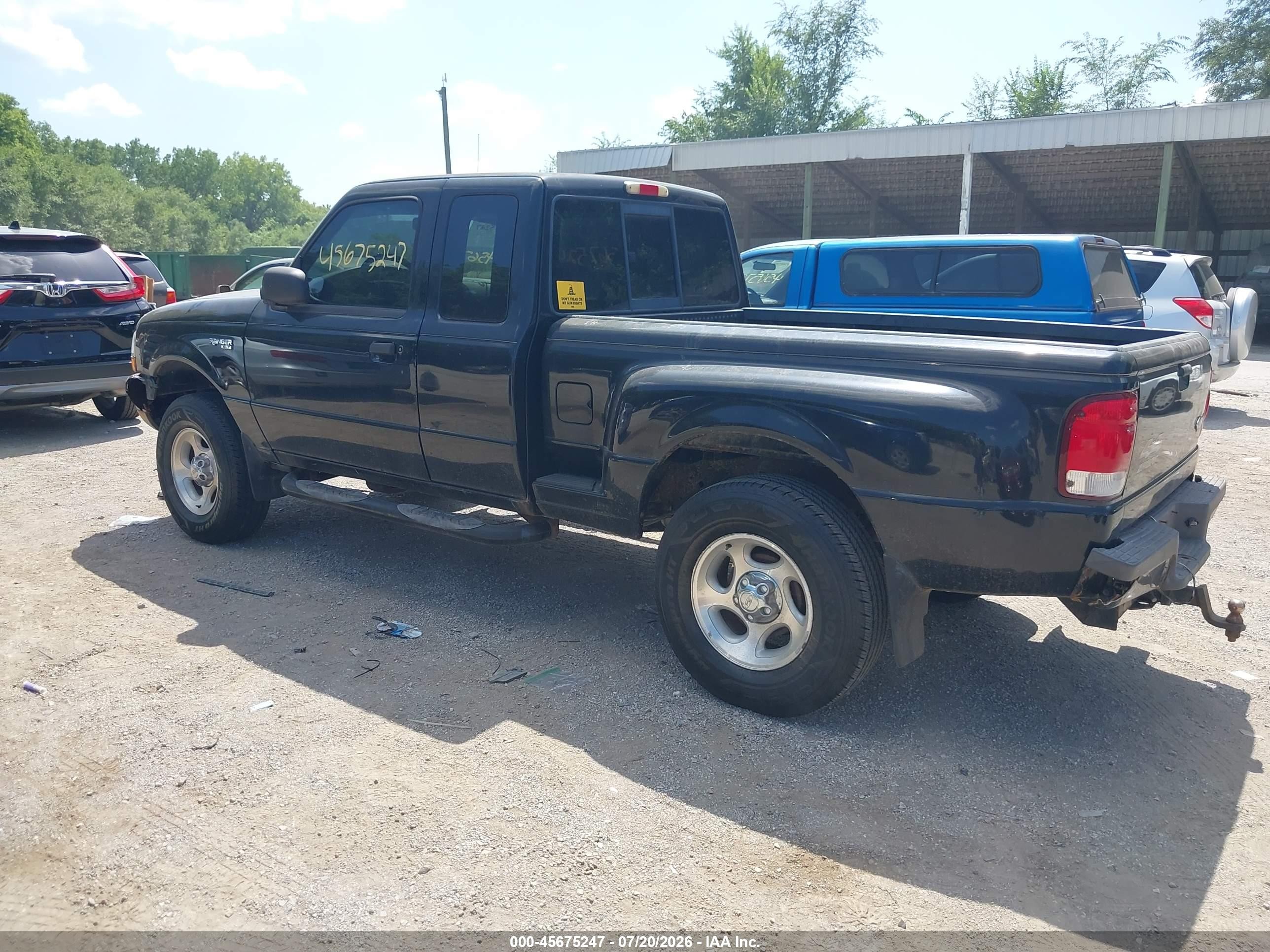 2000 Ford Ranger Xl/xlt Black vin: 1FTZR15V8YPA95157