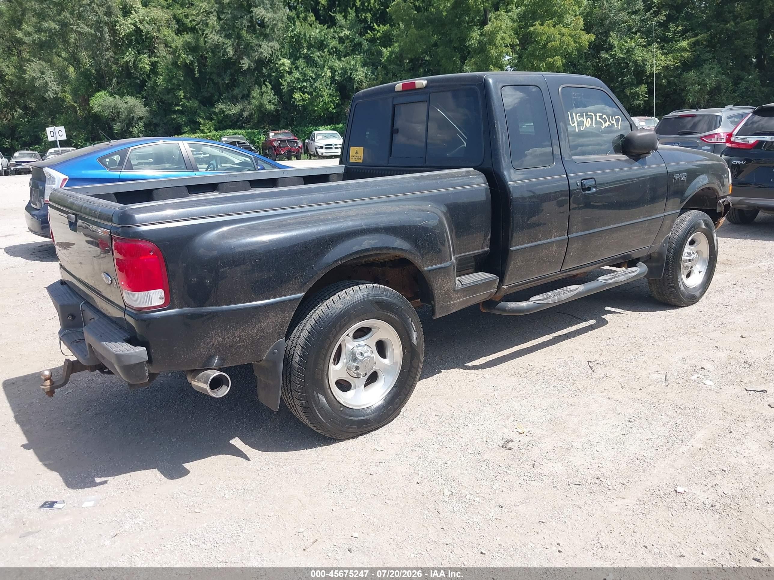 2000 Ford Ranger Xl/xlt Black vin: 1FTZR15V8YPA95157