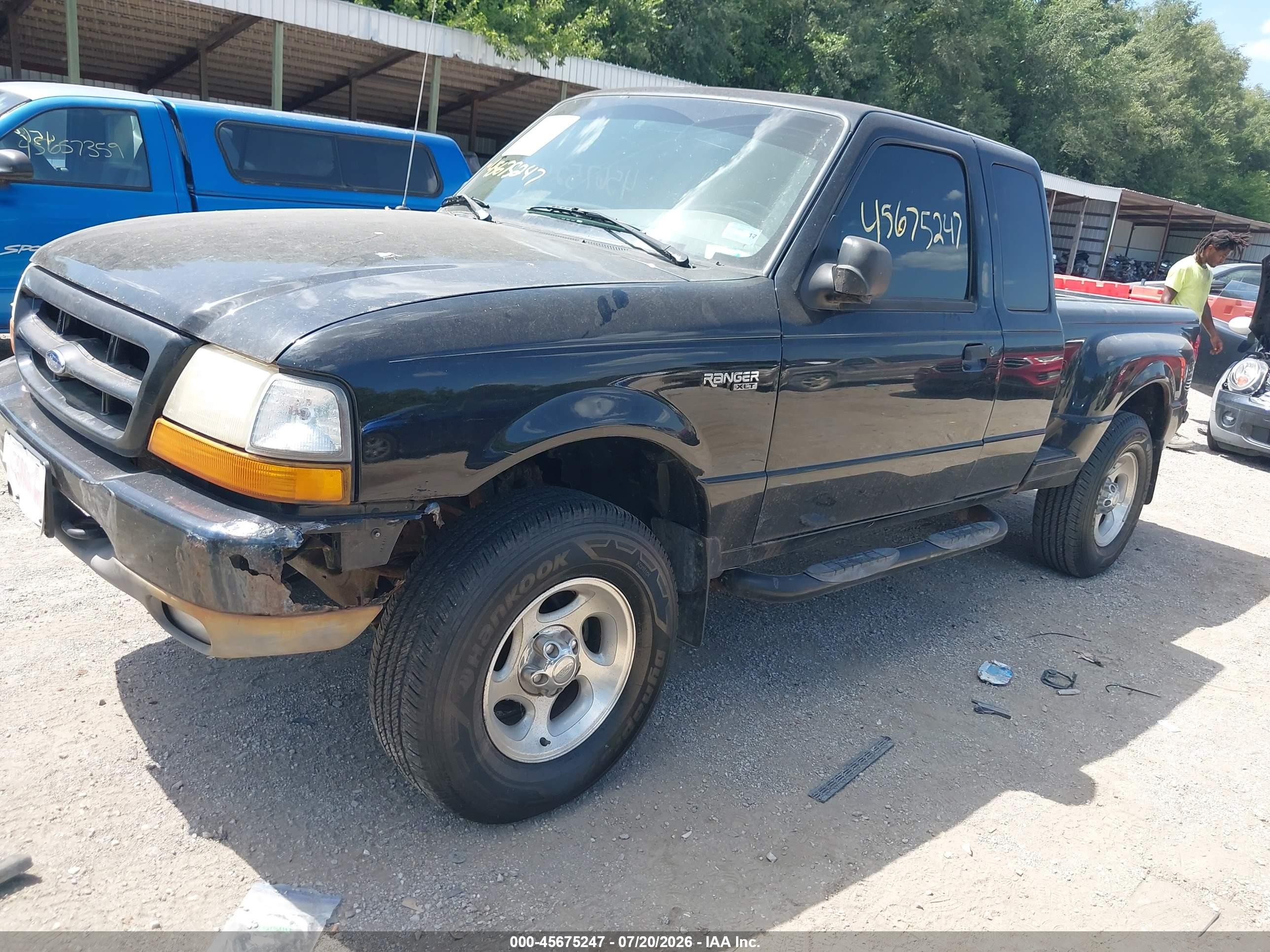 2000 Ford Ranger Xl/xlt Black vin: 1FTZR15V8YPA95157