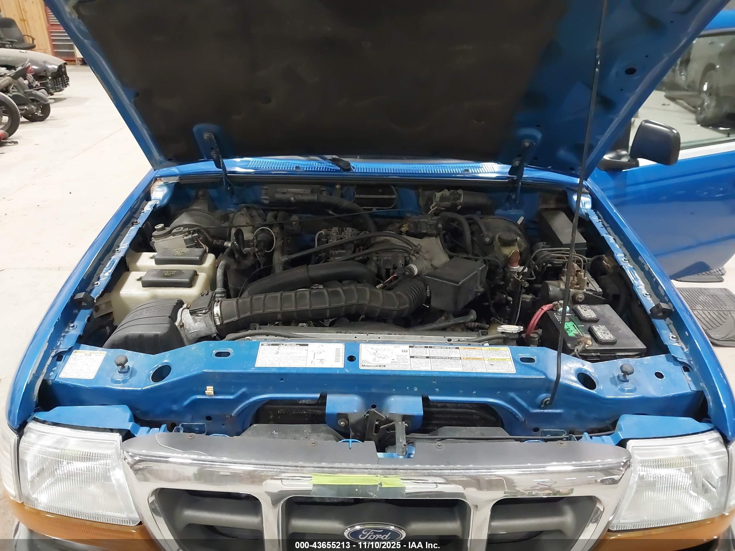 2000 Ford Ranger Xl/xlt Blue vin: 1FTZR15V8YTA98471