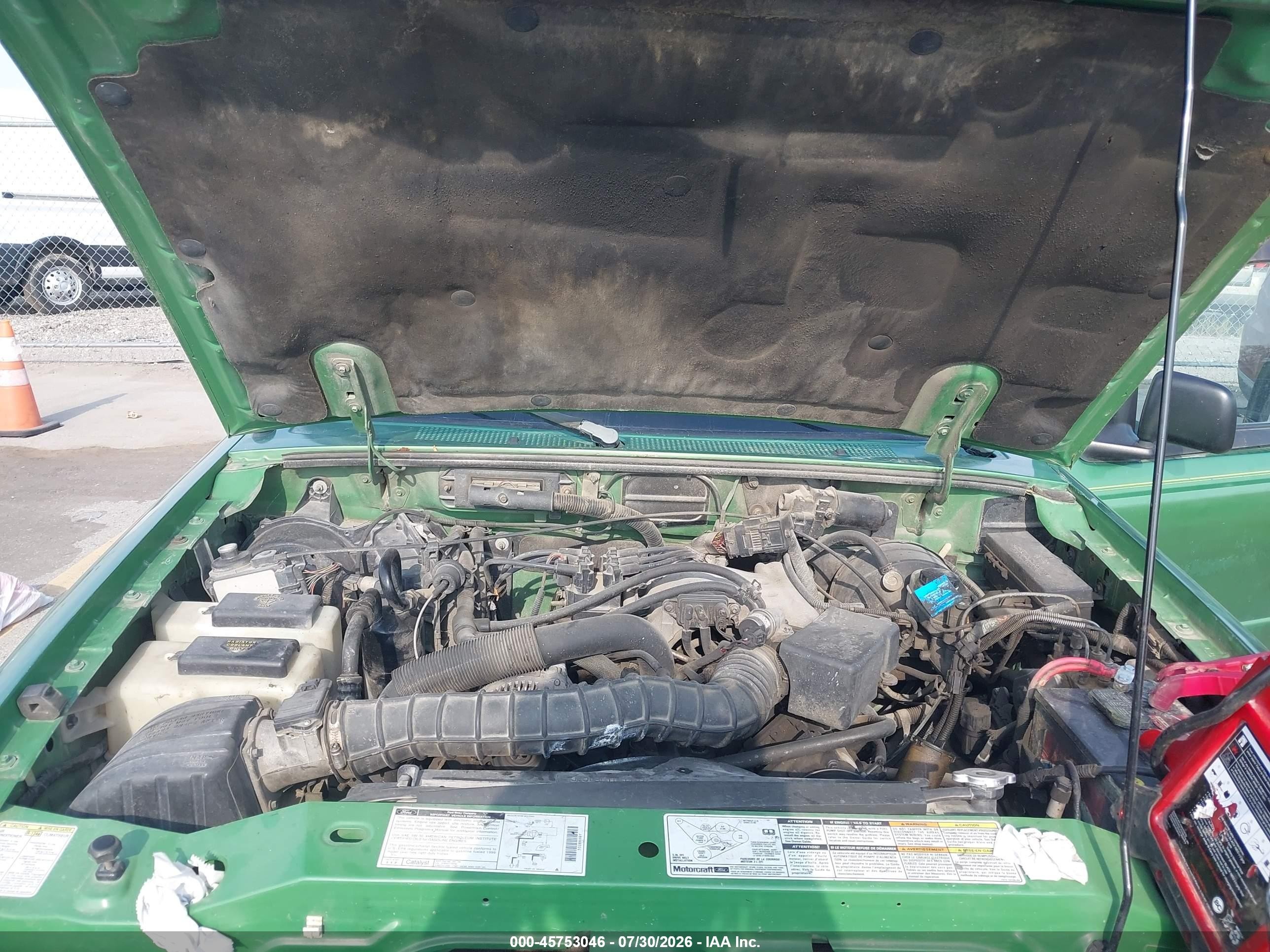 1999 Ford Ranger Xl/xlt Green vin: 1FTZR15V9XPB37169