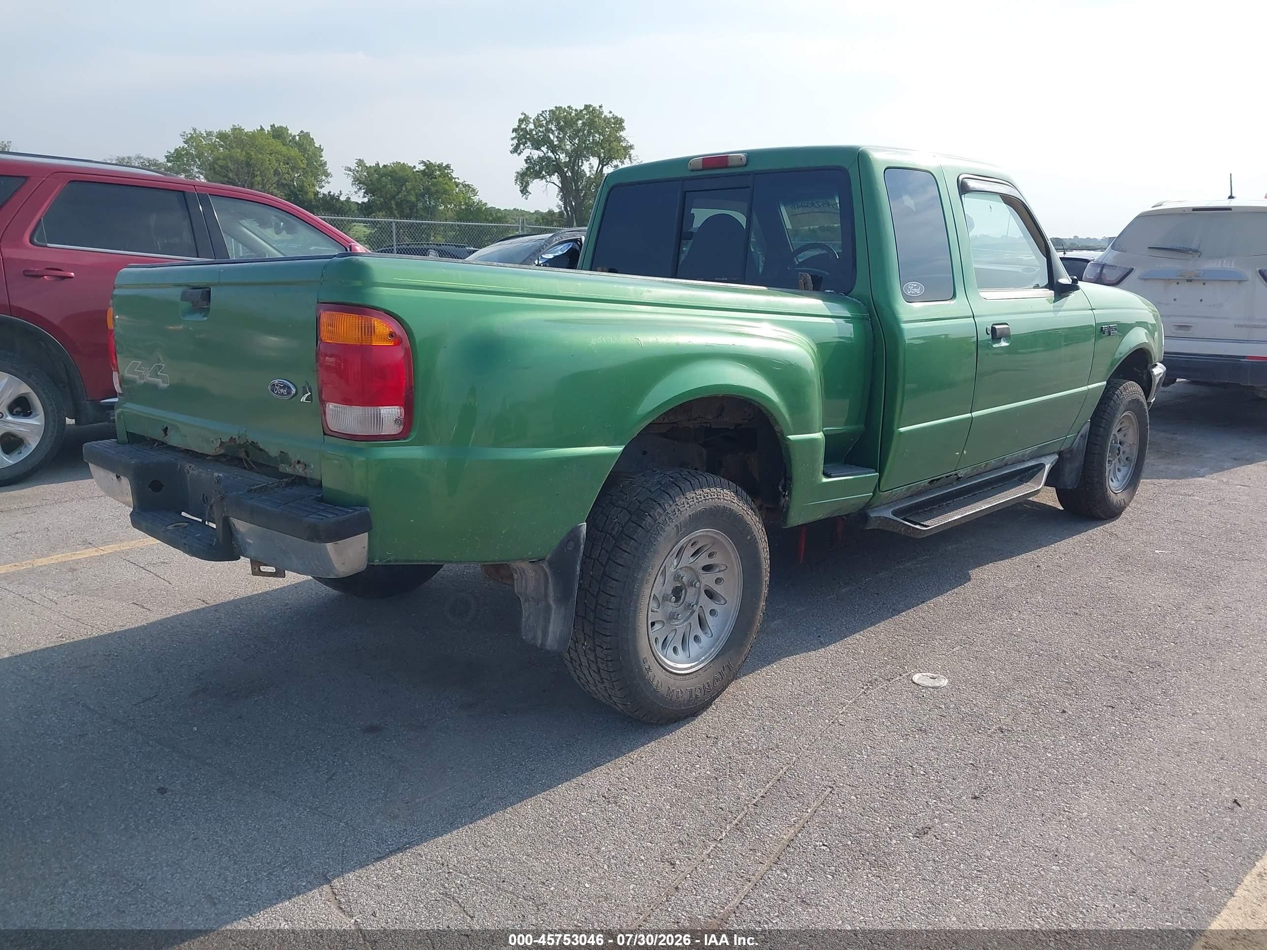 1999 Ford Ranger Xl/xlt Green vin: 1FTZR15V9XPB37169