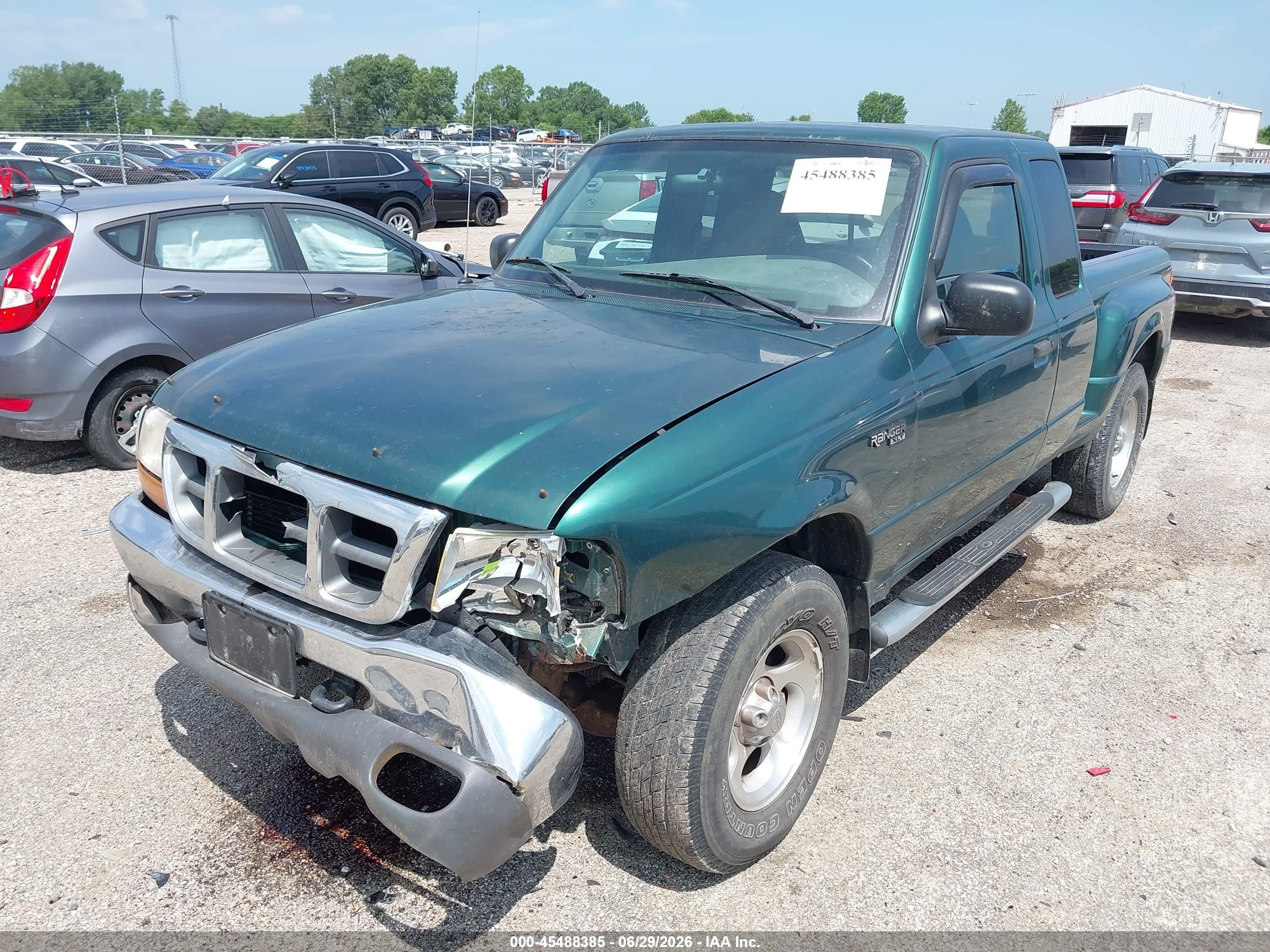 1999 Ford Ranger Xl/xlt Green vin: 1FTZR15V9XPB44560