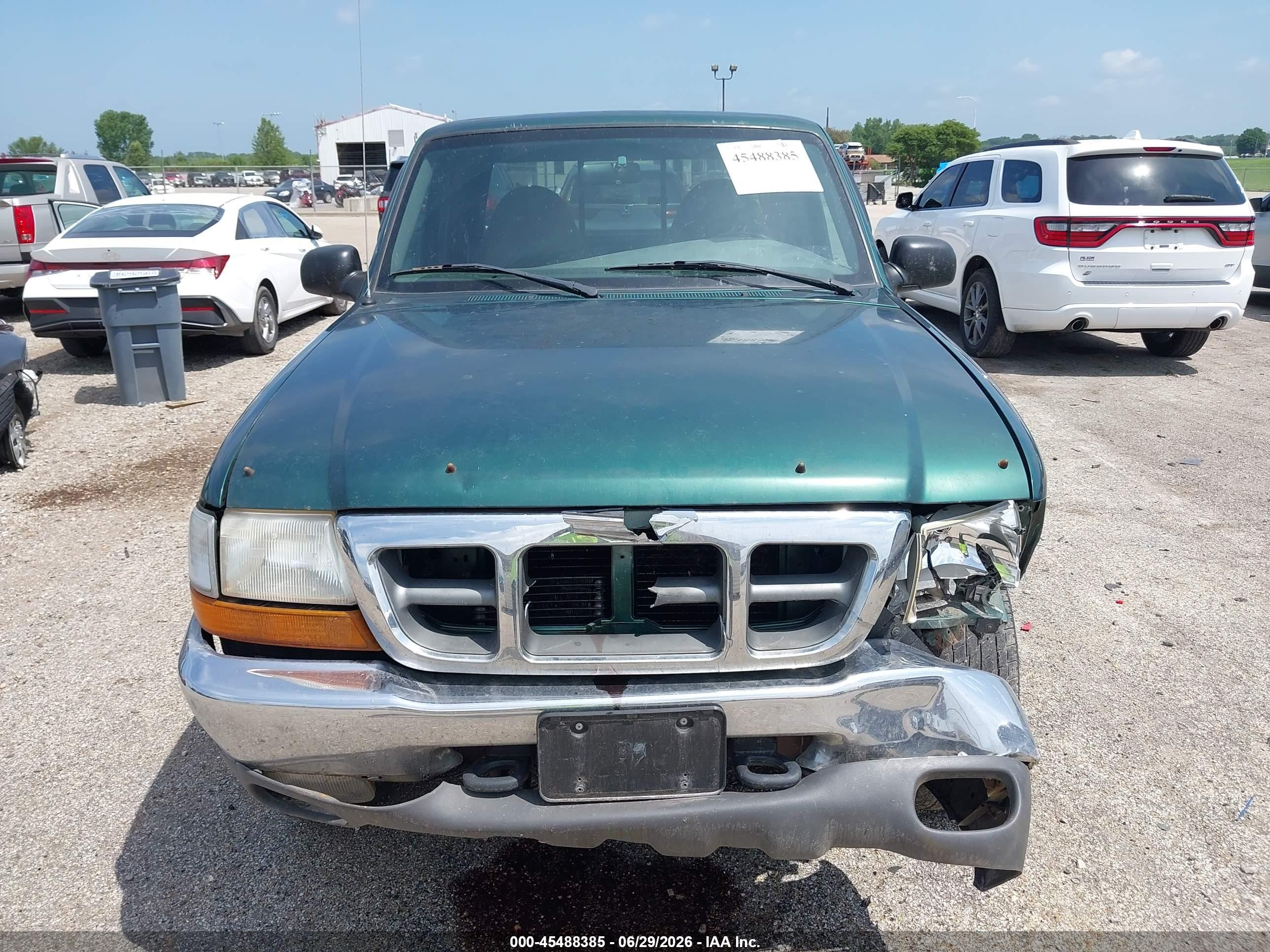 1999 Ford Ranger Xl/xlt Green vin: 1FTZR15V9XPB44560