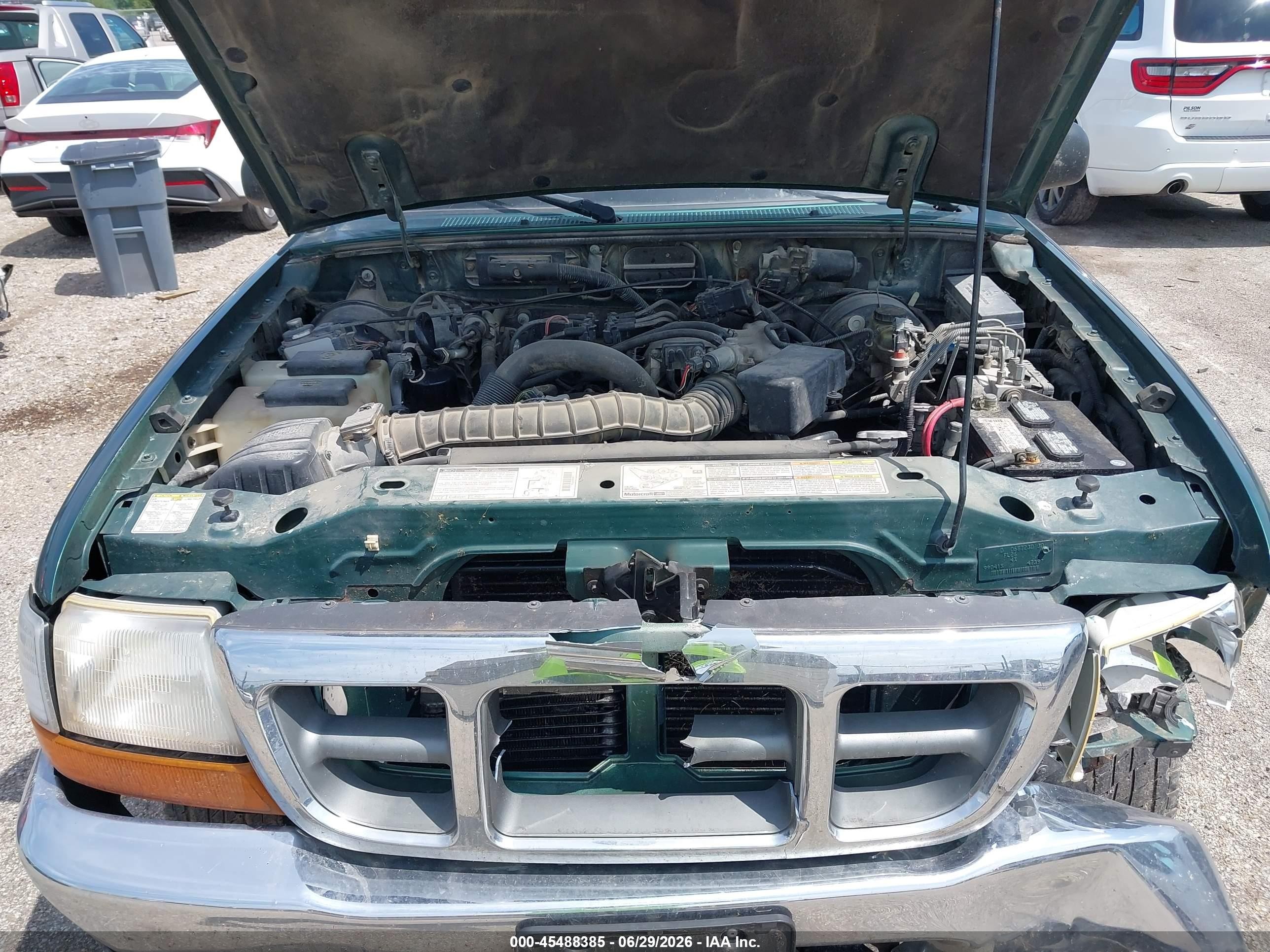 1999 Ford Ranger Xl/xlt Green vin: 1FTZR15V9XPB44560