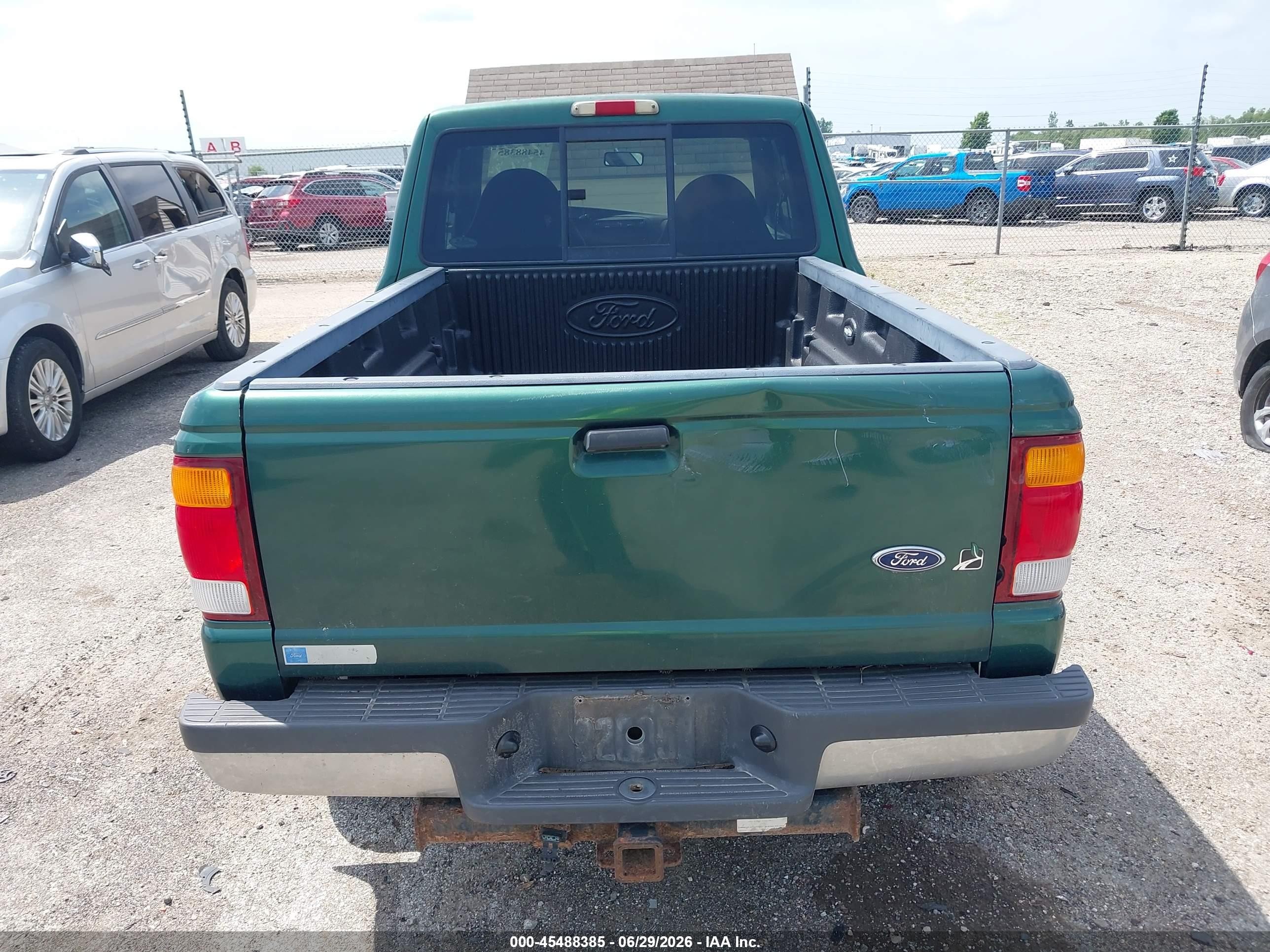 1999 Ford Ranger Xl/xlt Green vin: 1FTZR15V9XPB44560