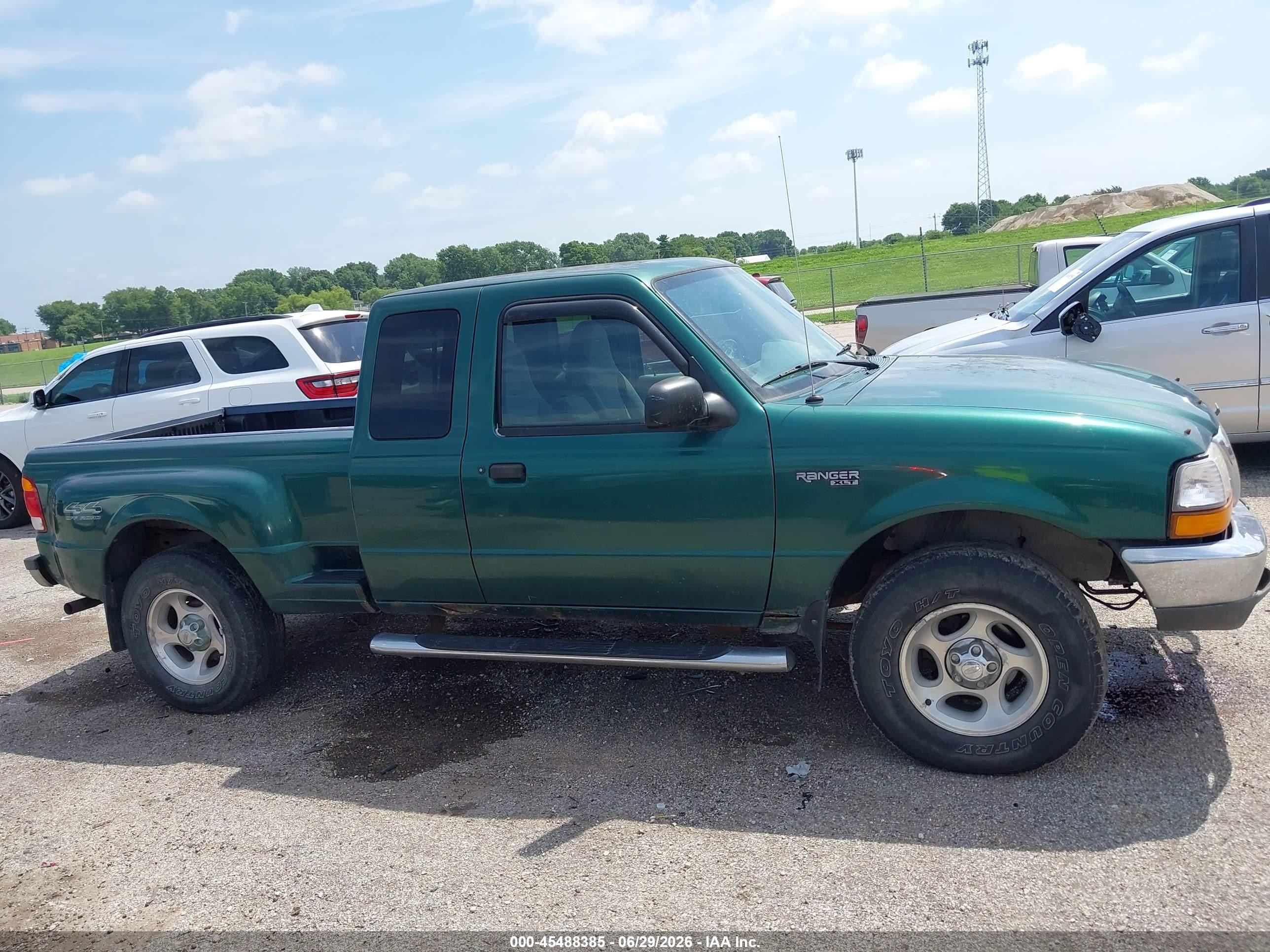 1999 Ford Ranger Xl/xlt Green vin: 1FTZR15V9XPB44560