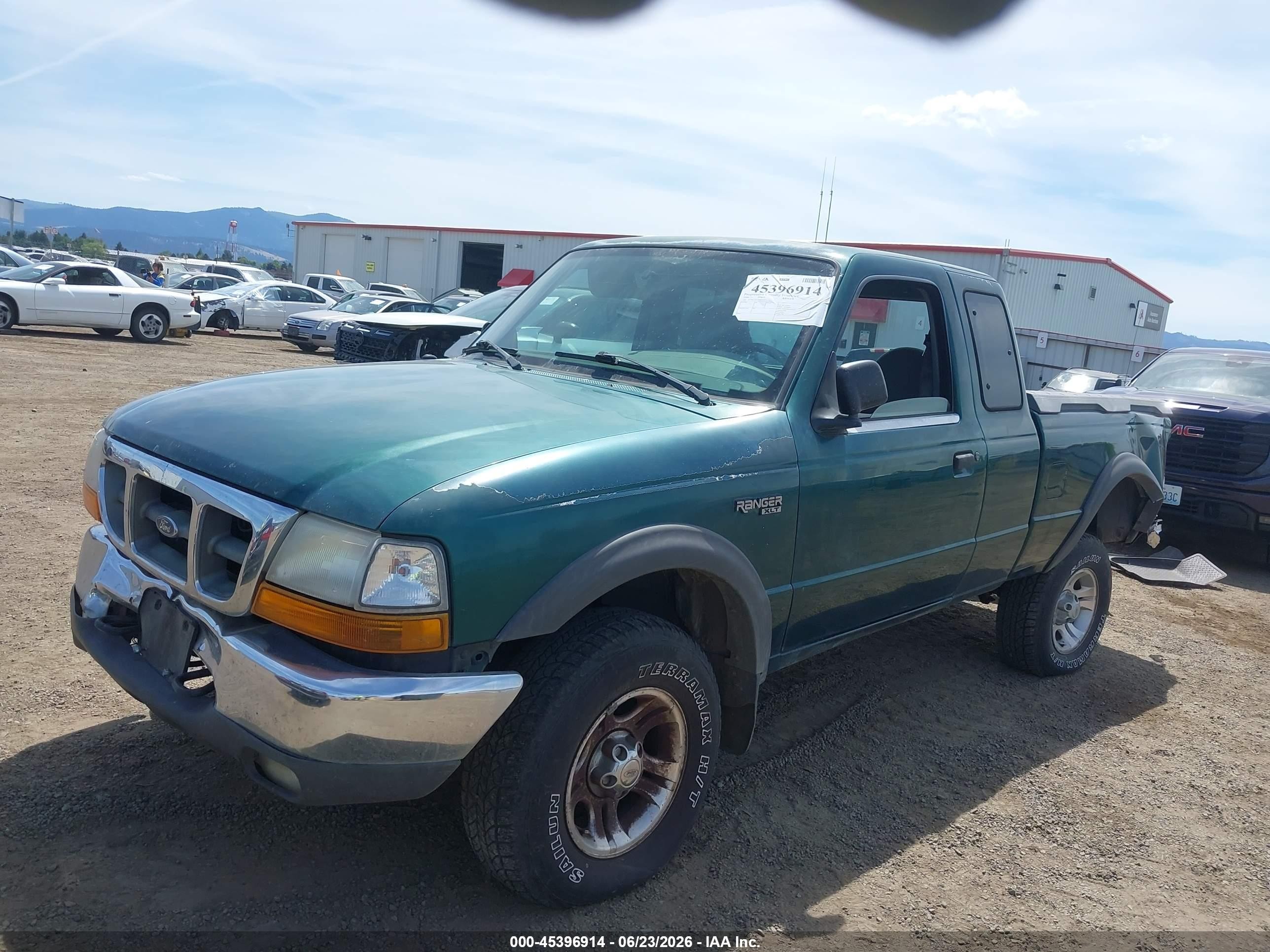 2000 Ford Ranger Xl/xlt Green vin: 1FTZR15V9YPB23337