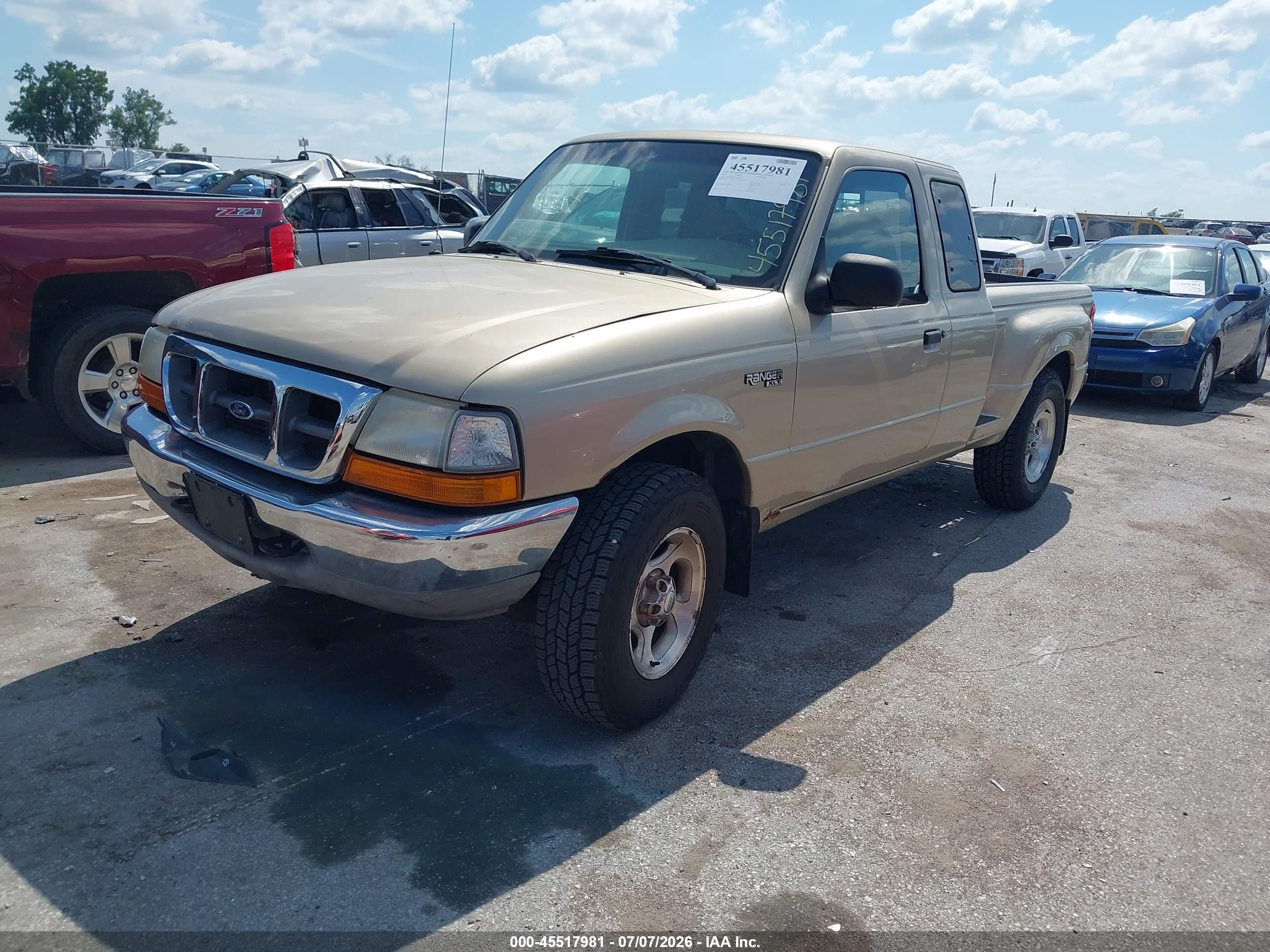 2000 Ford Ranger Xl/xlt Золотой vin: 1FTZR15VXYPB60543