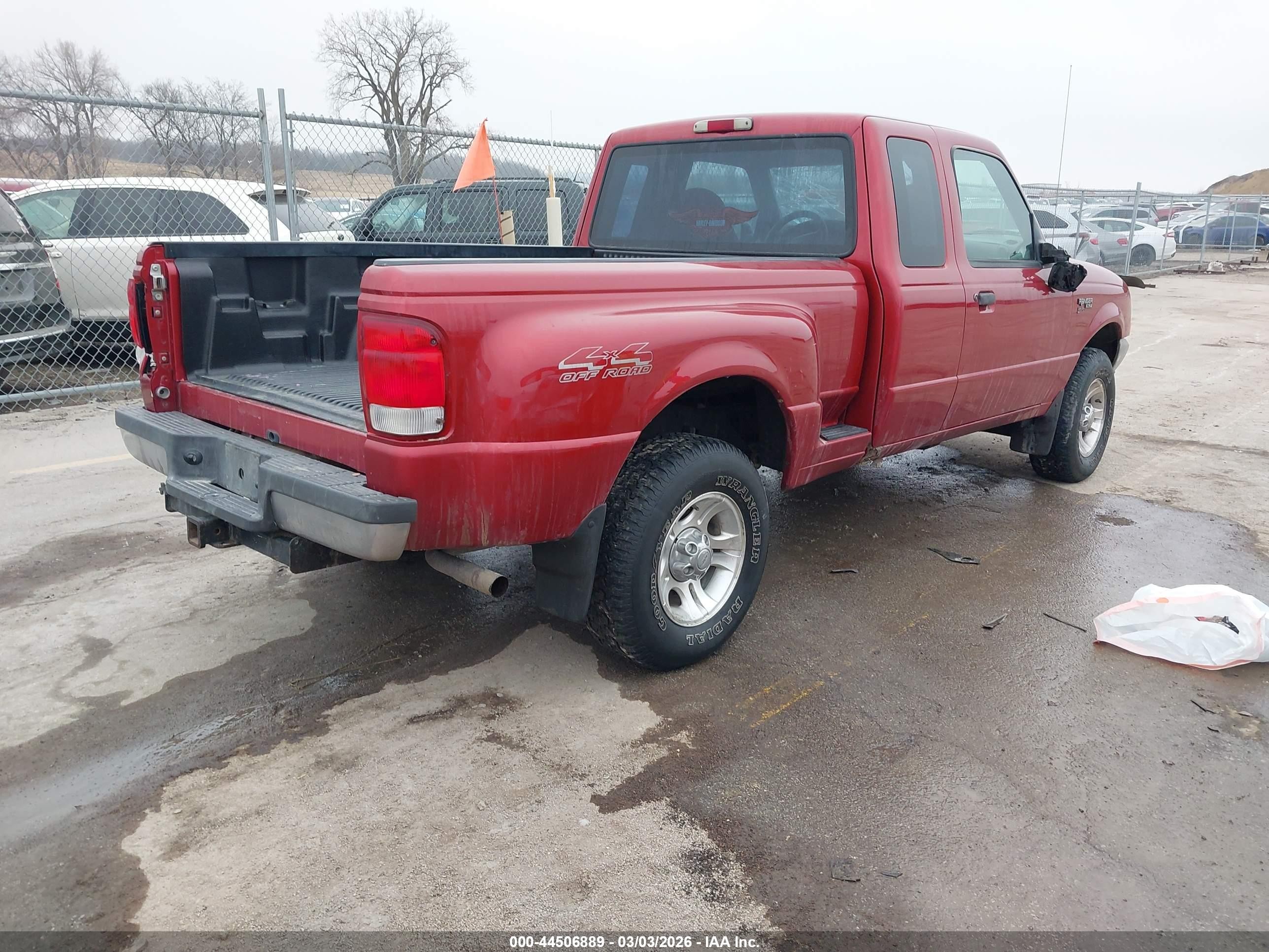 2000 Ford Ranger Xl/xlt Red vin: 1FTZR15VXYPC06064