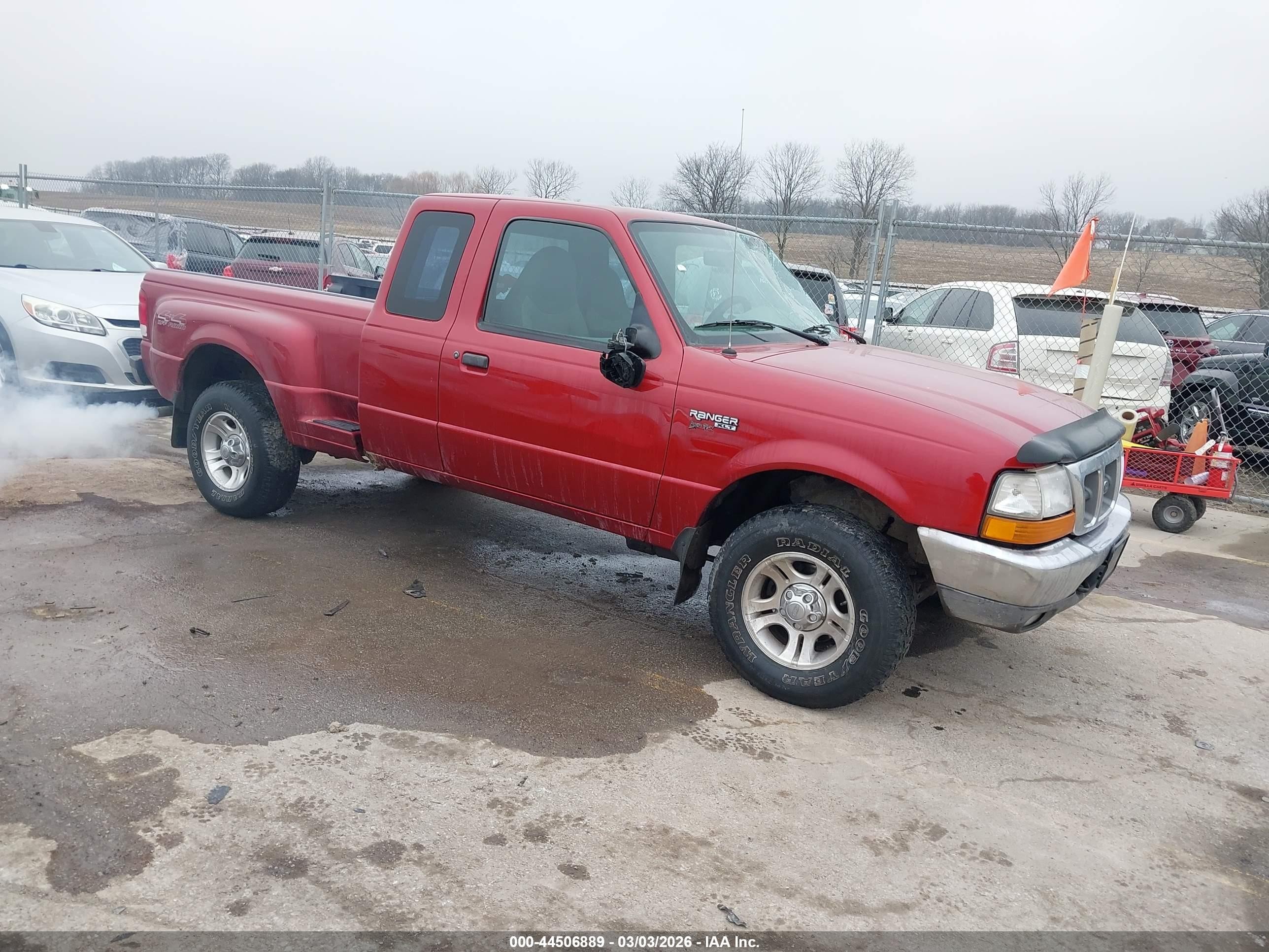 2000 Ford Ranger Xl/xlt Red vin: 1FTZR15VXYPC06064