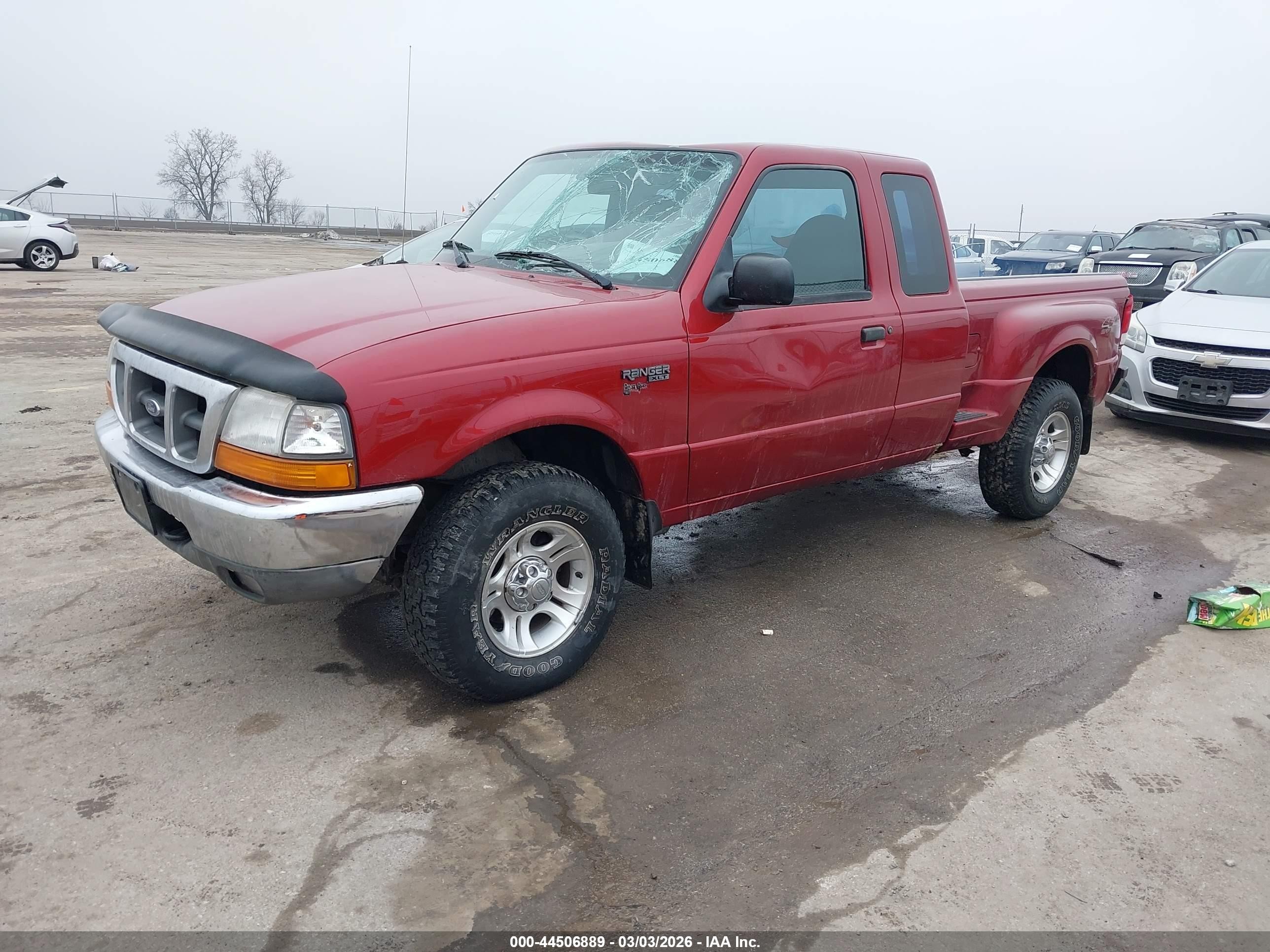 2000 Ford Ranger Xl/xlt Red vin: 1FTZR15VXYPC06064