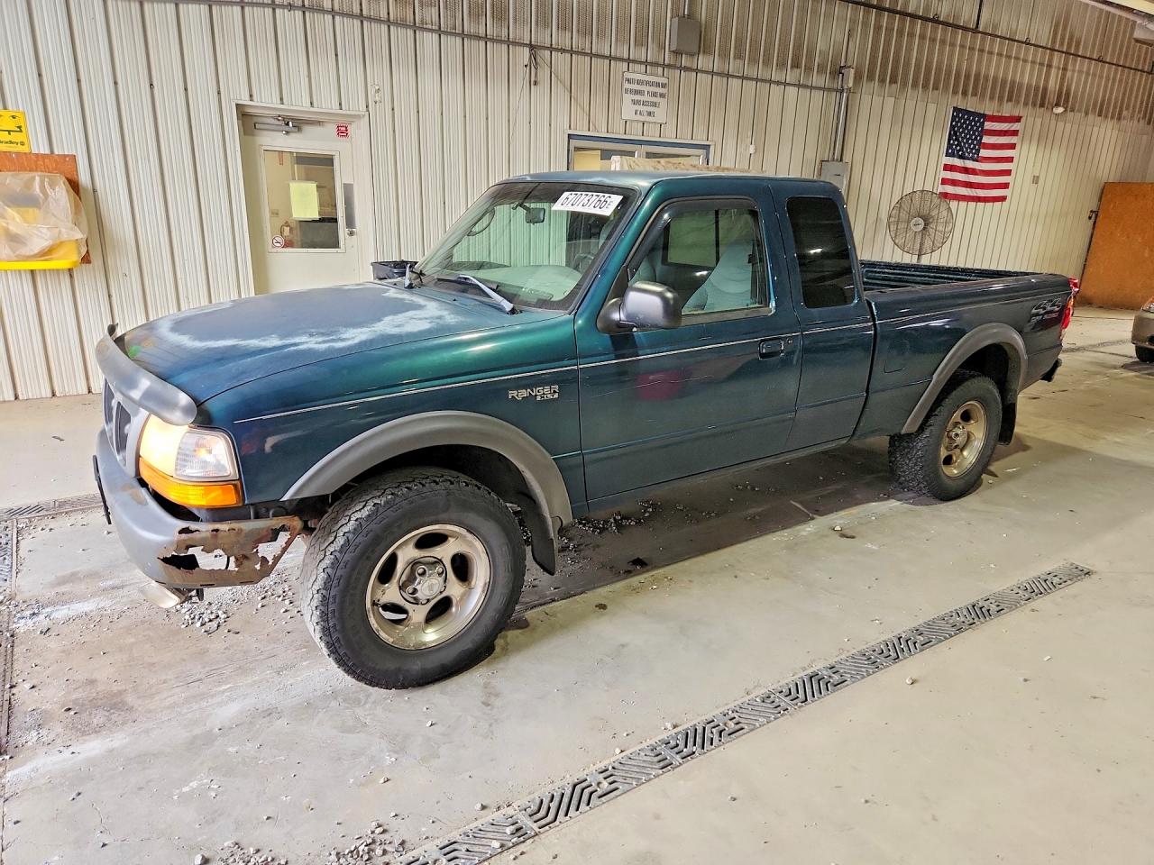 1998 Ford Ranger Super Cab Green vin: 1FTZR15X1WTA59073
