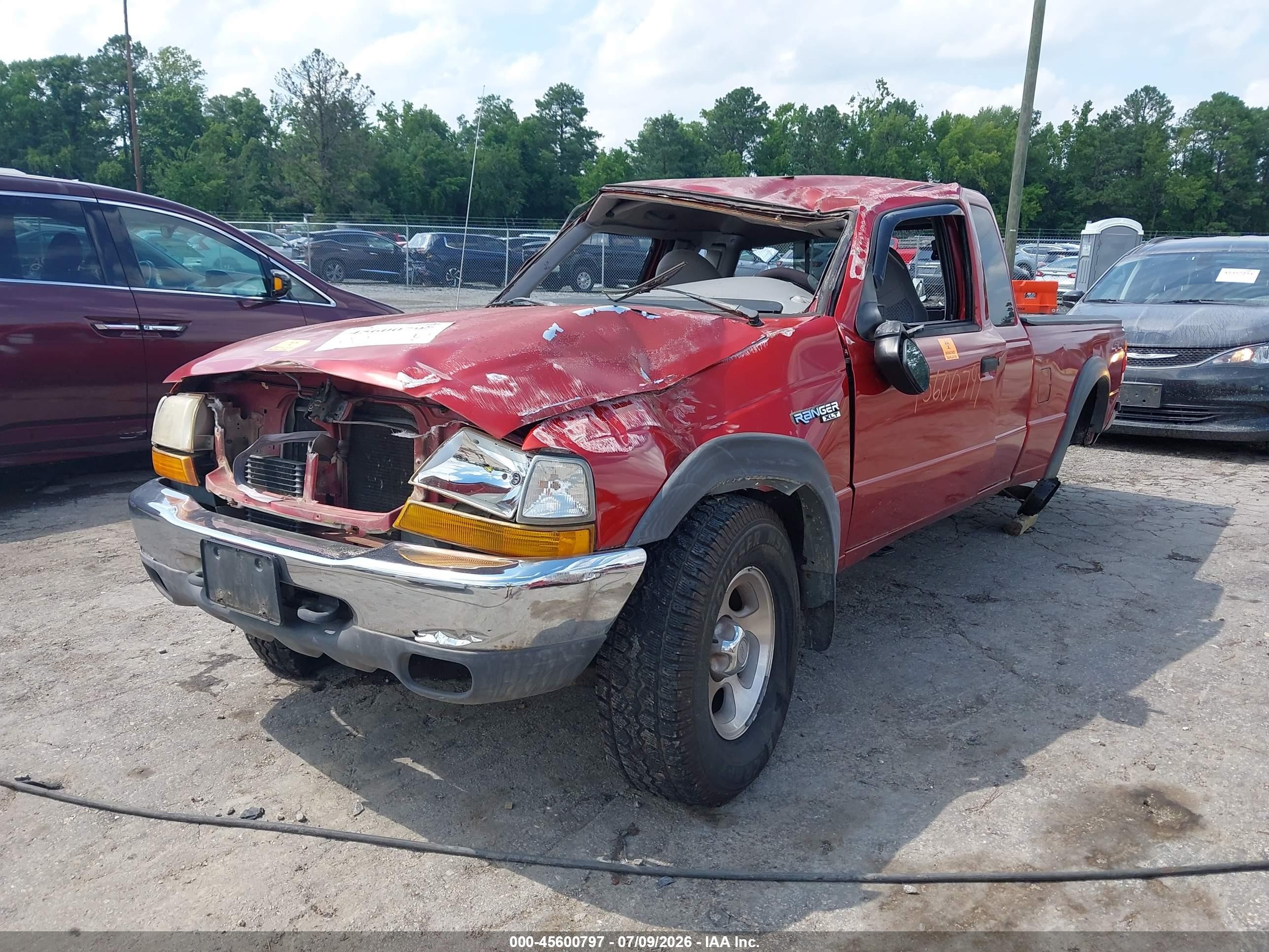 1999 Ford Ranger Xlt Red vin: 1FTZR15X1XTA98246