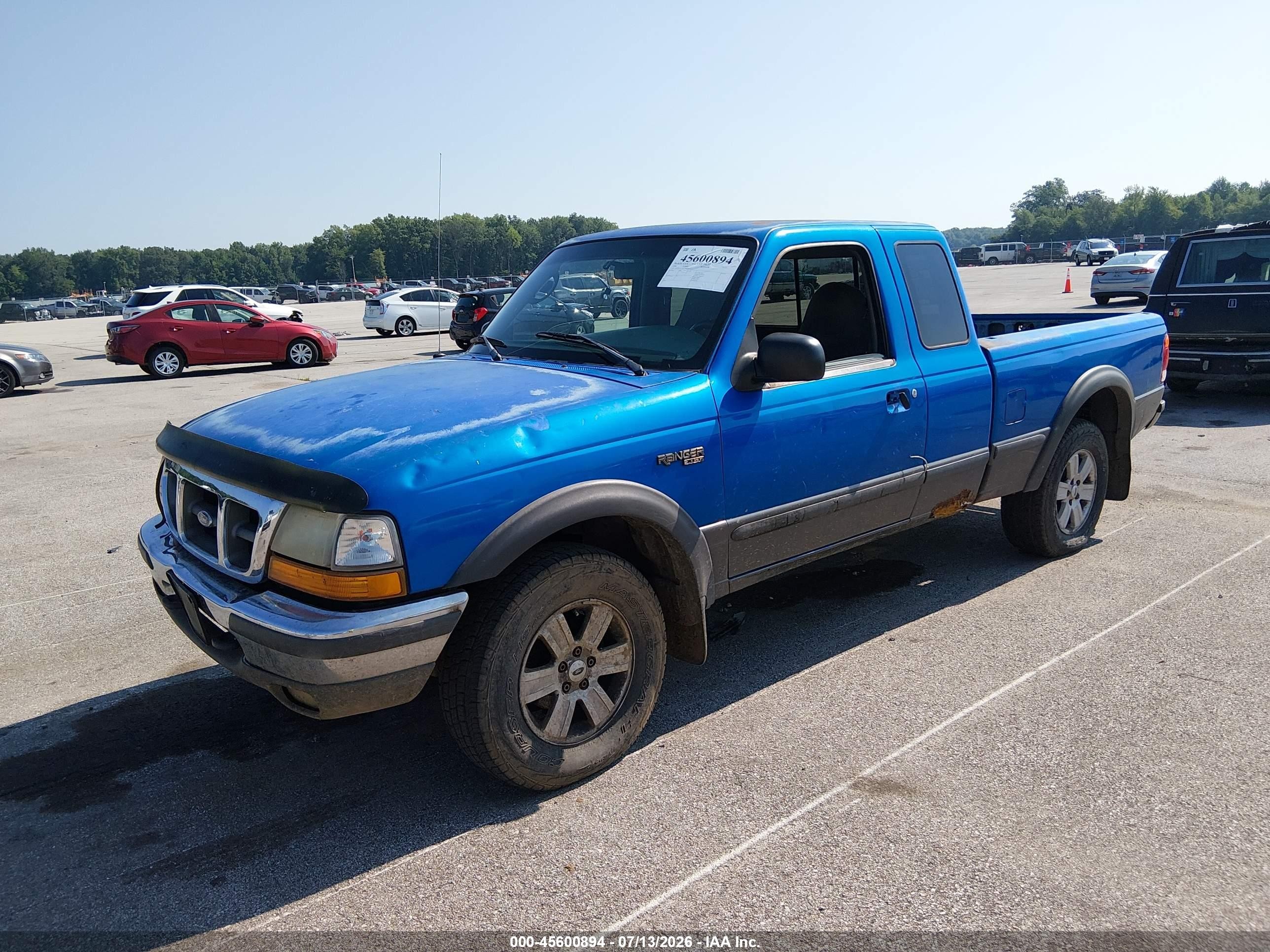 1998 Ford Ranger Splash/xl/xlt Blue vin: 1FTZR15X2WTA08522