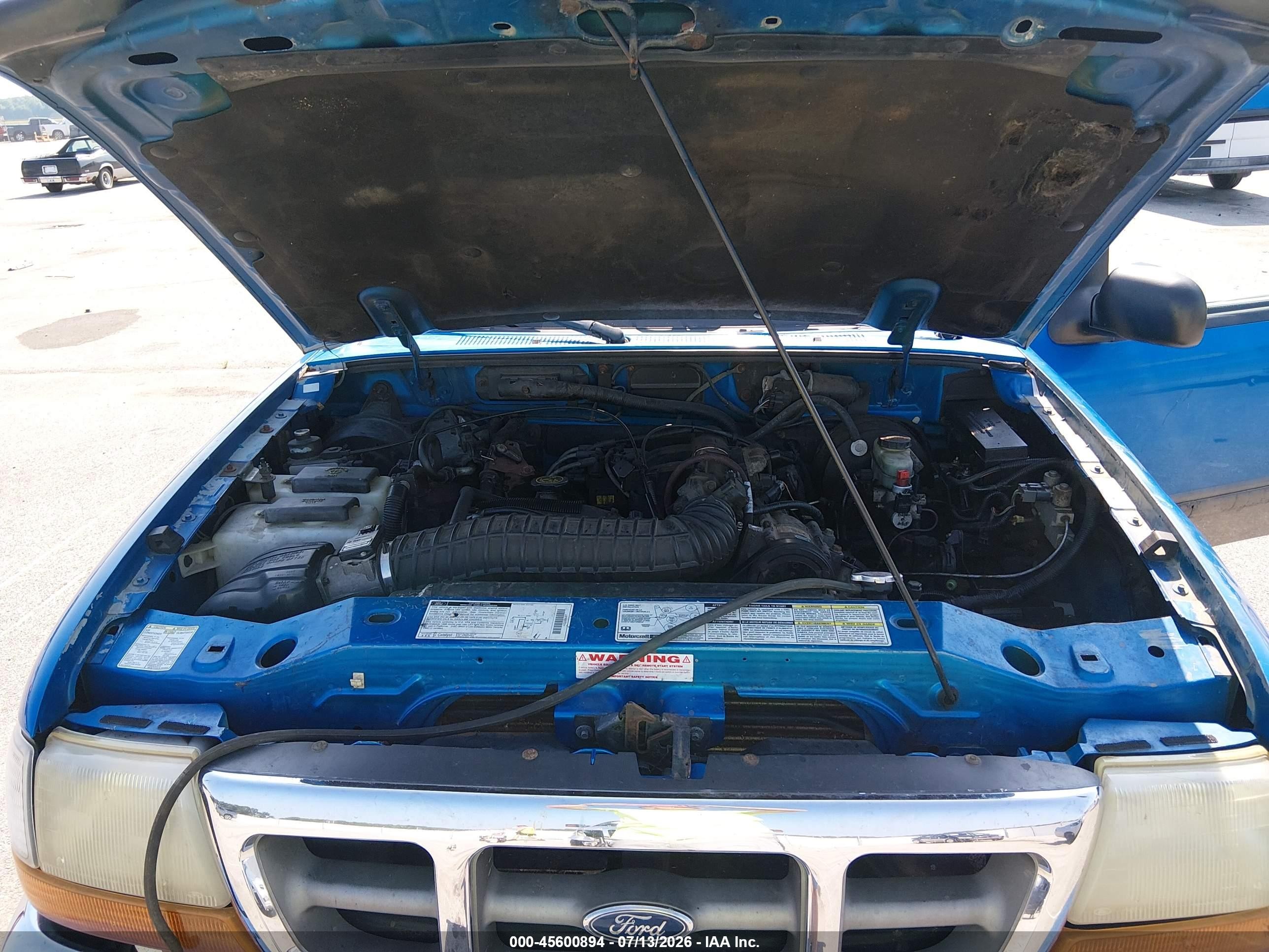 1998 Ford Ranger Splash/xl/xlt Blue vin: 1FTZR15X2WTA08522