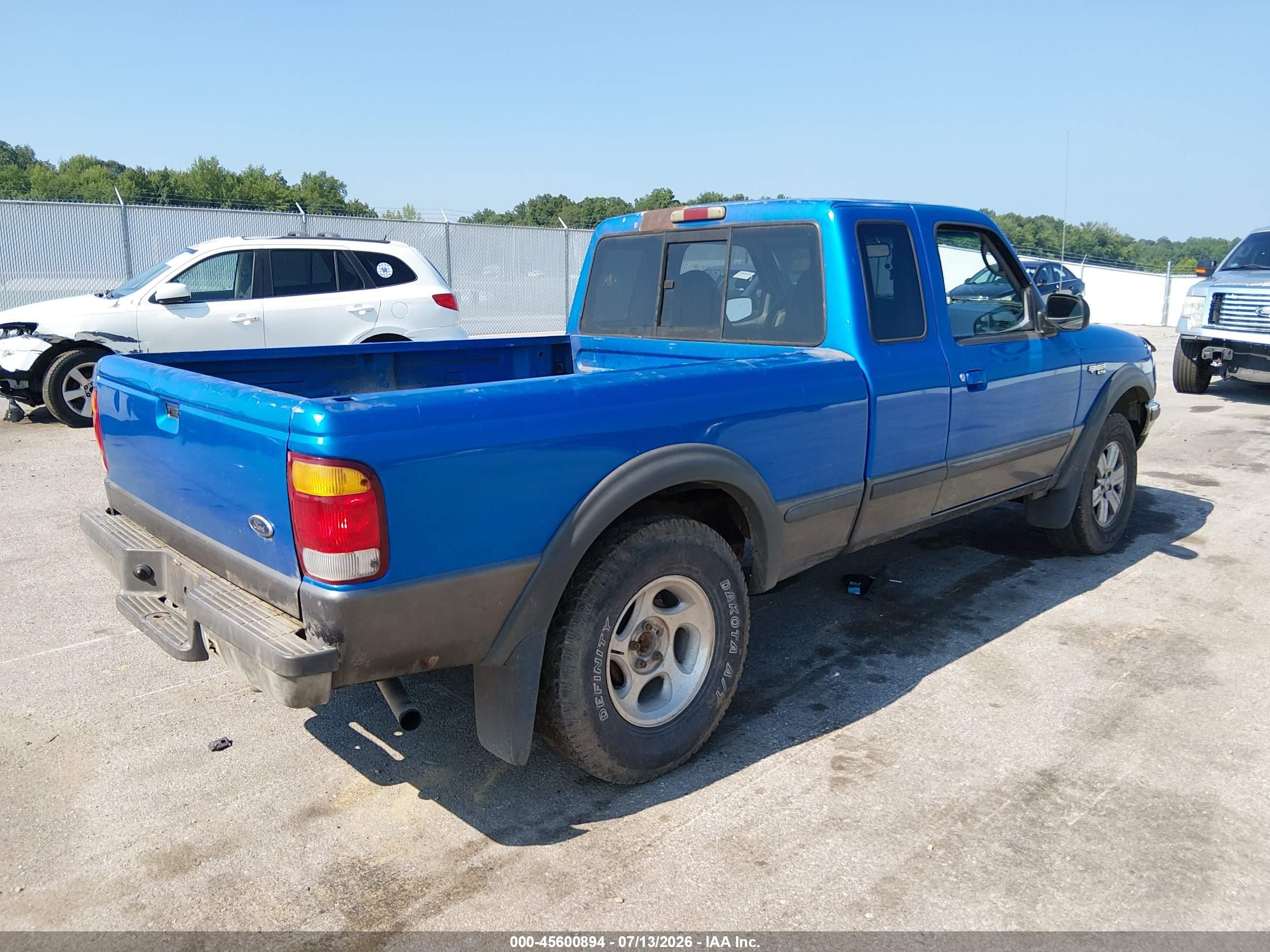 1998 Ford Ranger Splash/xl/xlt Blue vin: 1FTZR15X2WTA08522