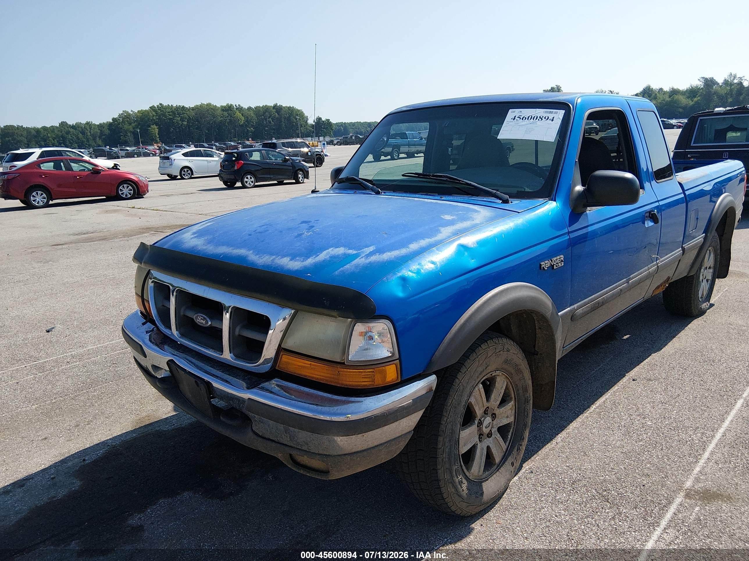 1998 Ford Ranger Splash/xl/xlt Blue vin: 1FTZR15X2WTA08522