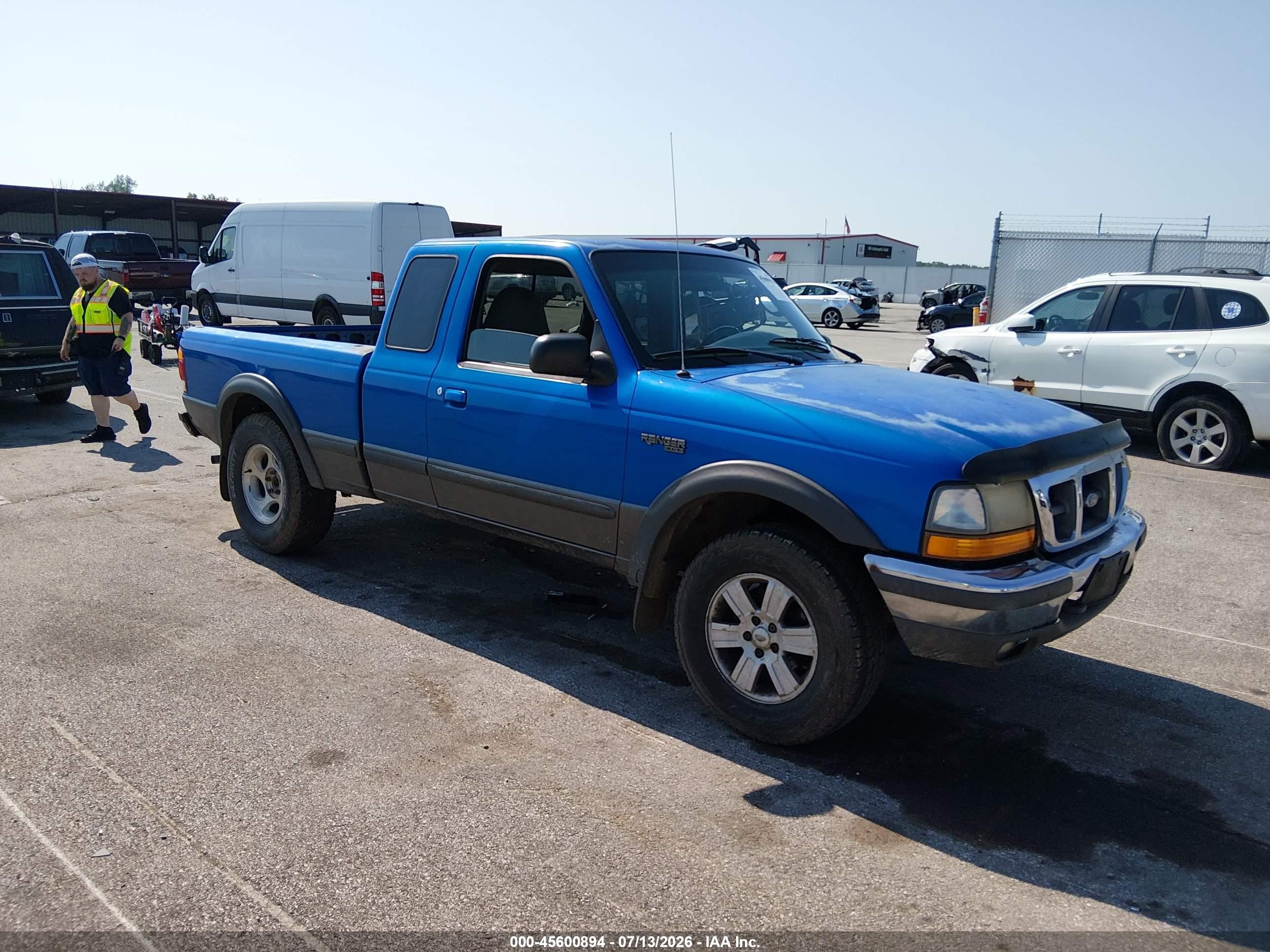 1998 Ford Ranger Splash/xl/xlt Blue vin: 1FTZR15X2WTA08522