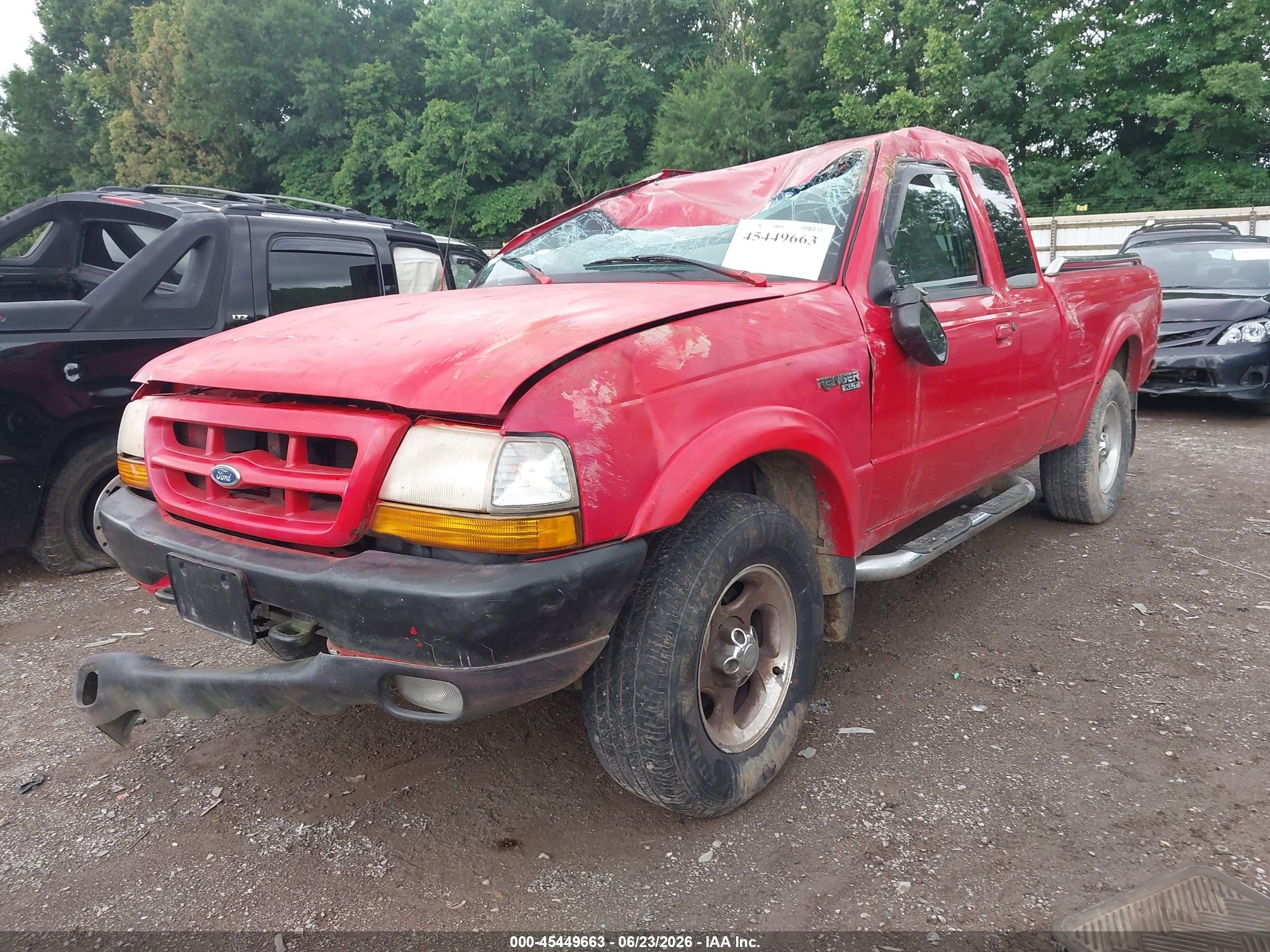 1999 Ford Ranger Xlt Red vin: 1FTZR15X2XPB36334