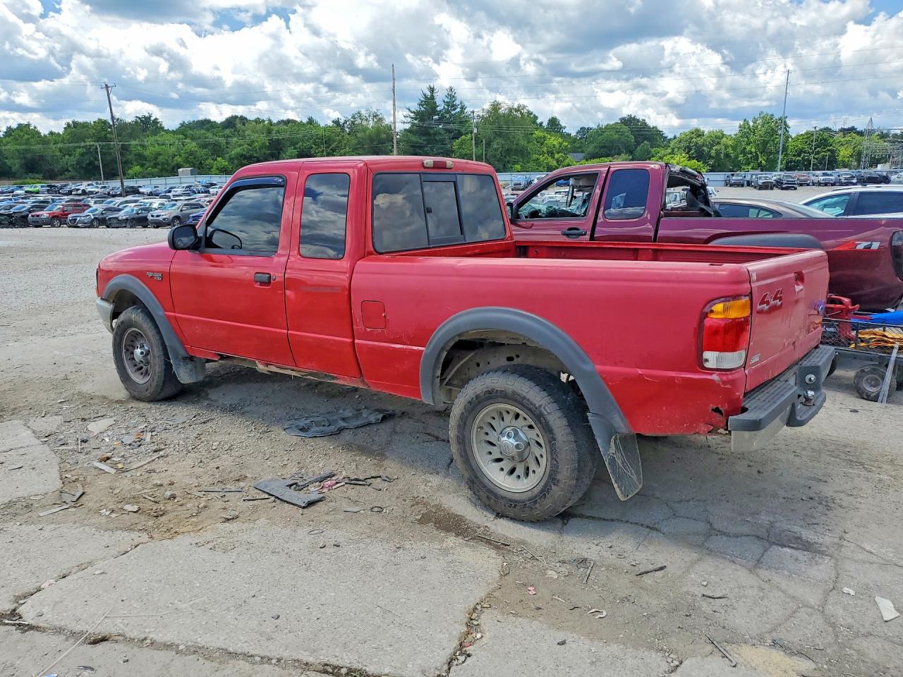 1999 Ford Ranger Super Cab Red vin: 1FTZR15X2XPB57958