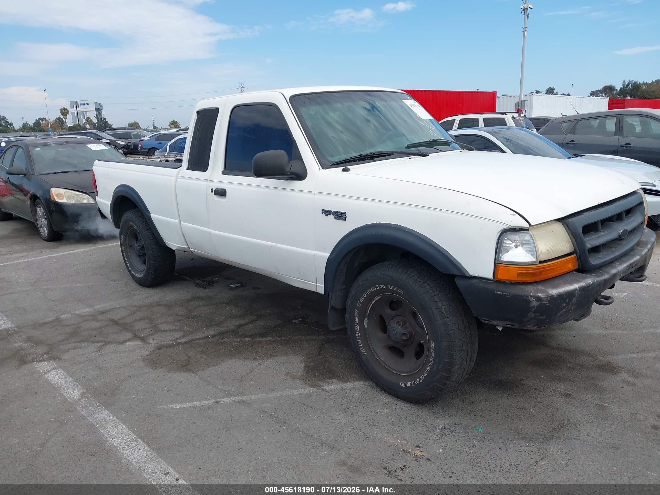 1998 Ford Ranger Splash/xl/xlt White vin: 1FTZR15X3WPB50158