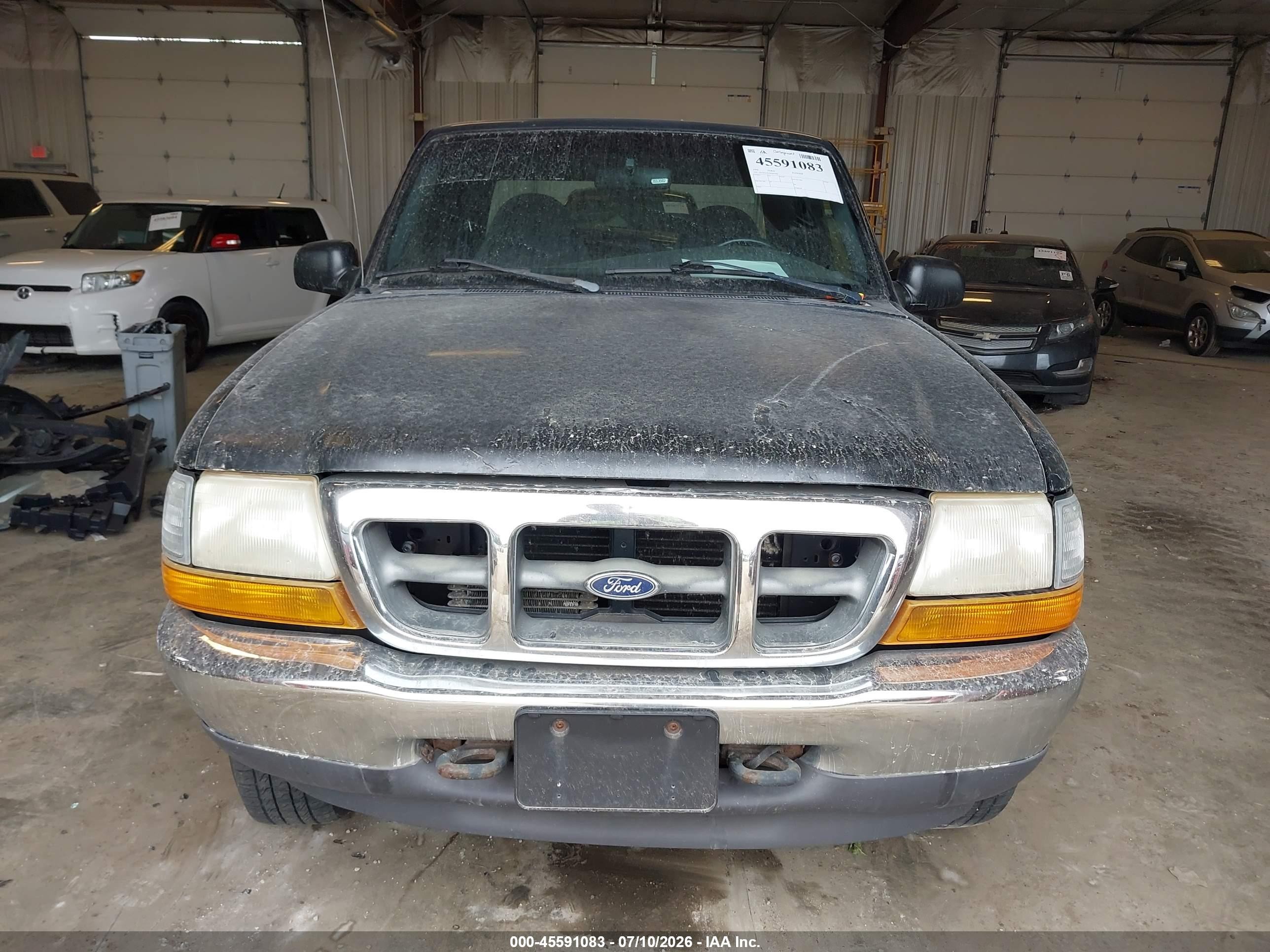 1999 Ford Ranger Xlt Black vin: 1FTZR15X3XPB42496