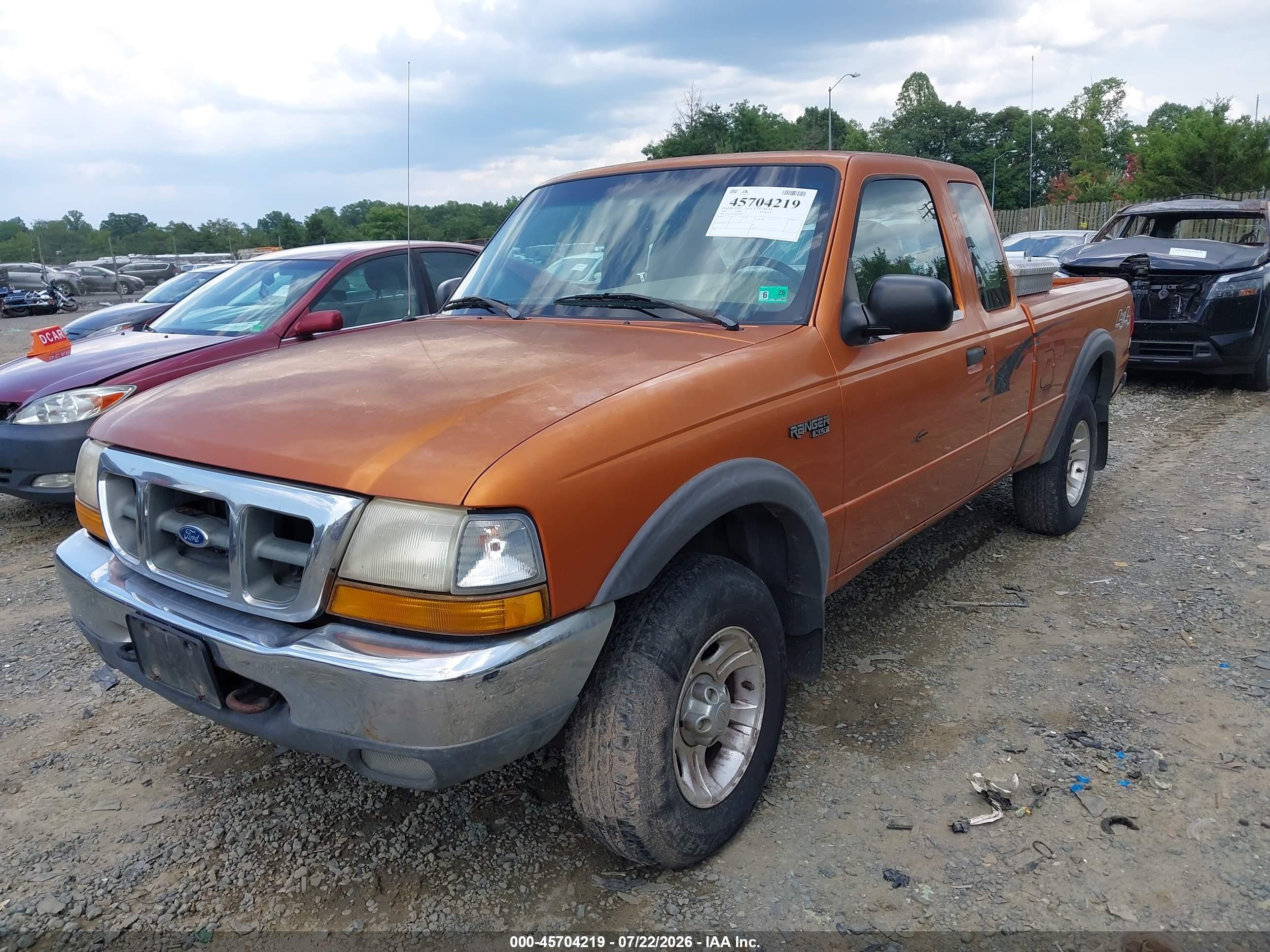 2000 Ford Ranger Xlt Orange vin: 1FTZR15X4YTA25051
