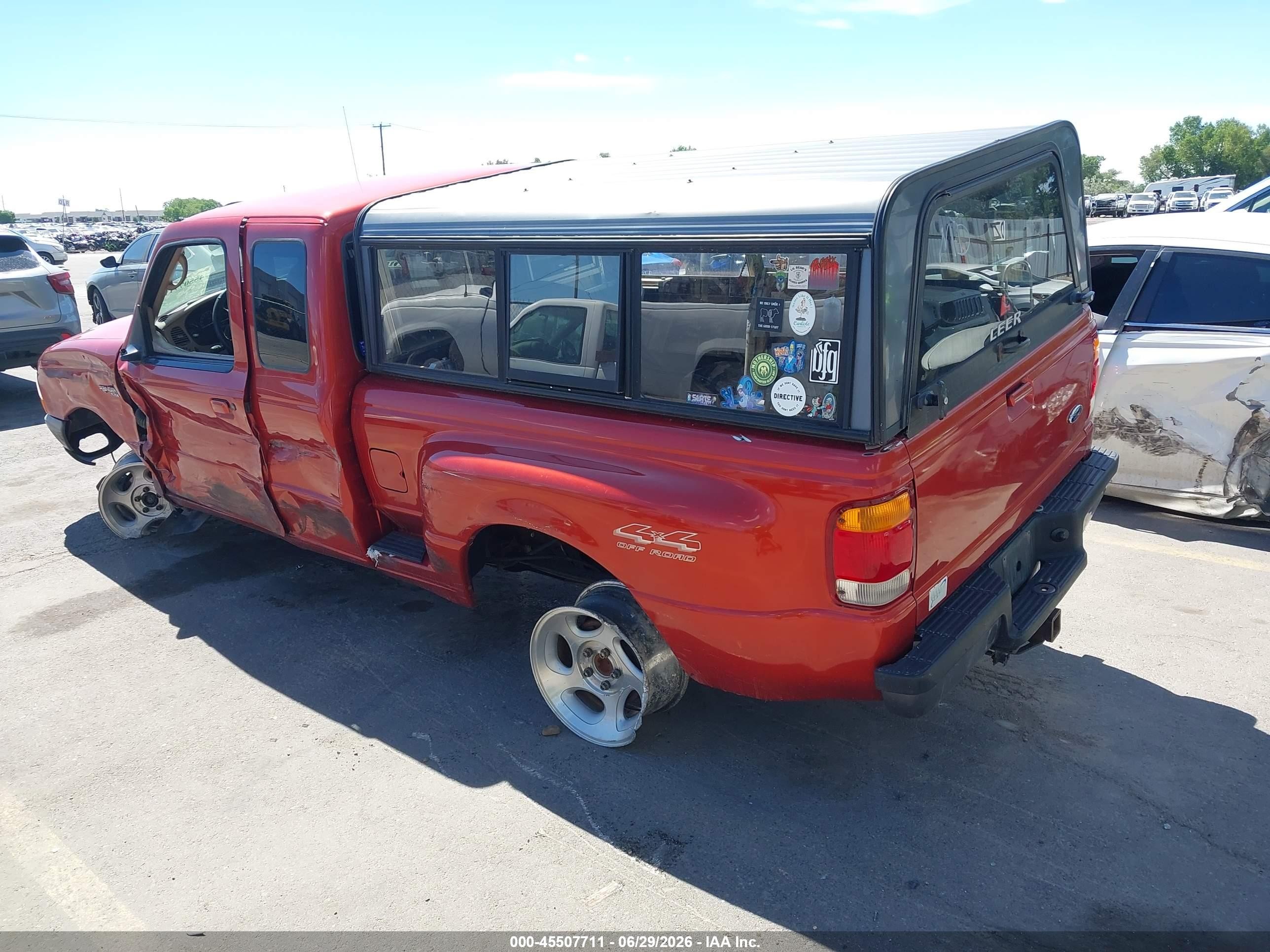1998 Ford Ranger Splash/xl/xlt Orange vin: 1FTZR15X5WPA87080