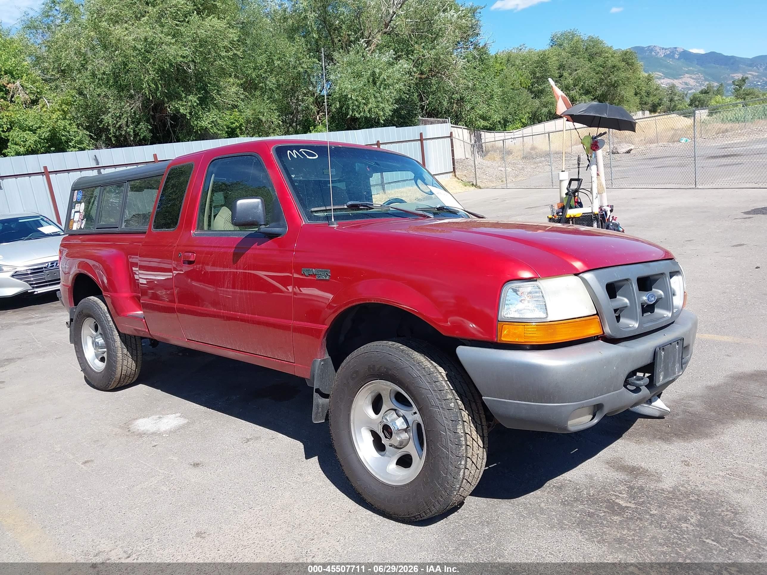 1998 Ford Ranger Splash/xl/xlt Orange vin: 1FTZR15X5WPA87080