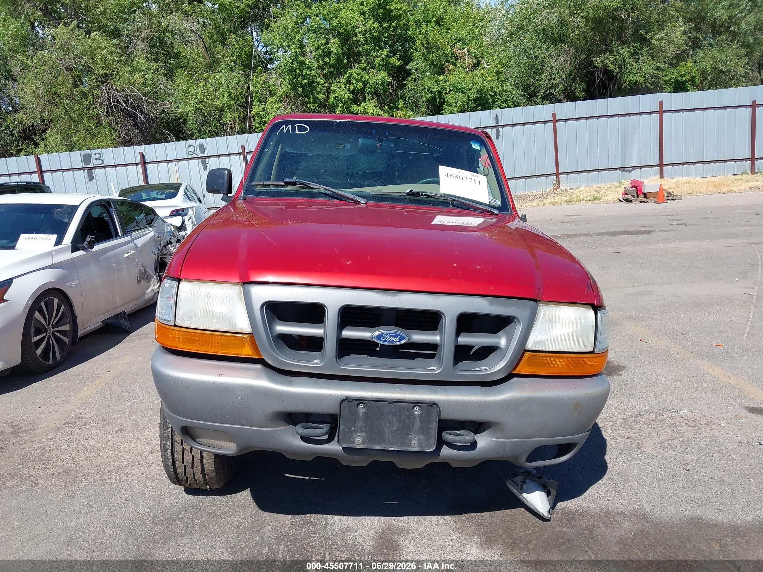 1998 Ford Ranger Splash/xl/xlt Orange vin: 1FTZR15X5WPA87080