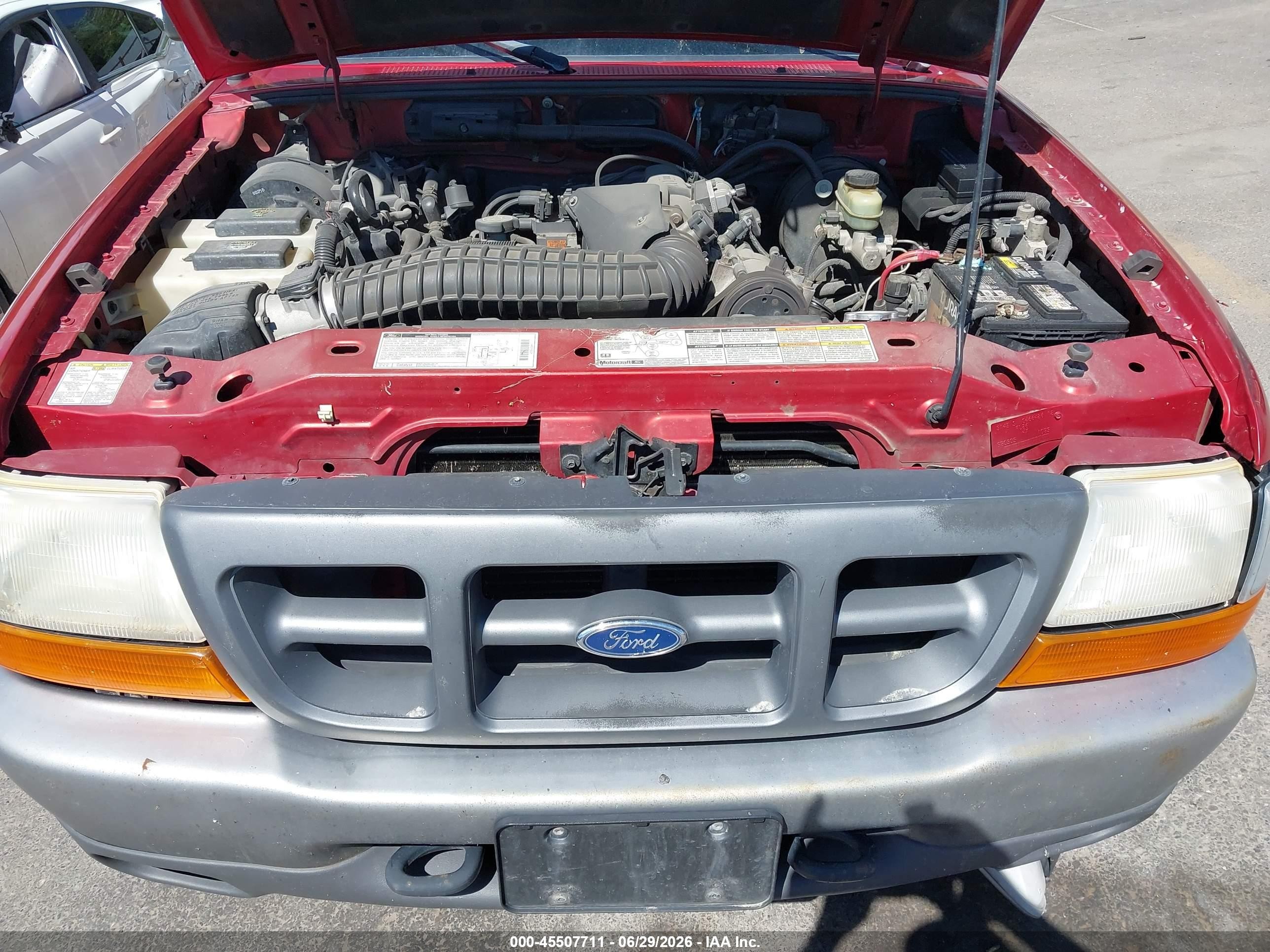 1998 Ford Ranger Splash/xl/xlt Orange vin: 1FTZR15X5WPA87080