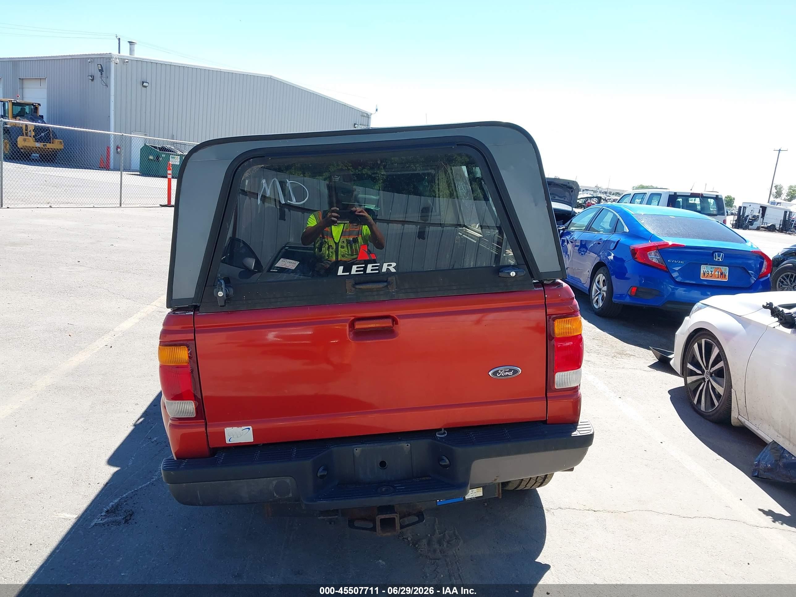 1998 Ford Ranger Splash/xl/xlt Orange vin: 1FTZR15X5WPA87080