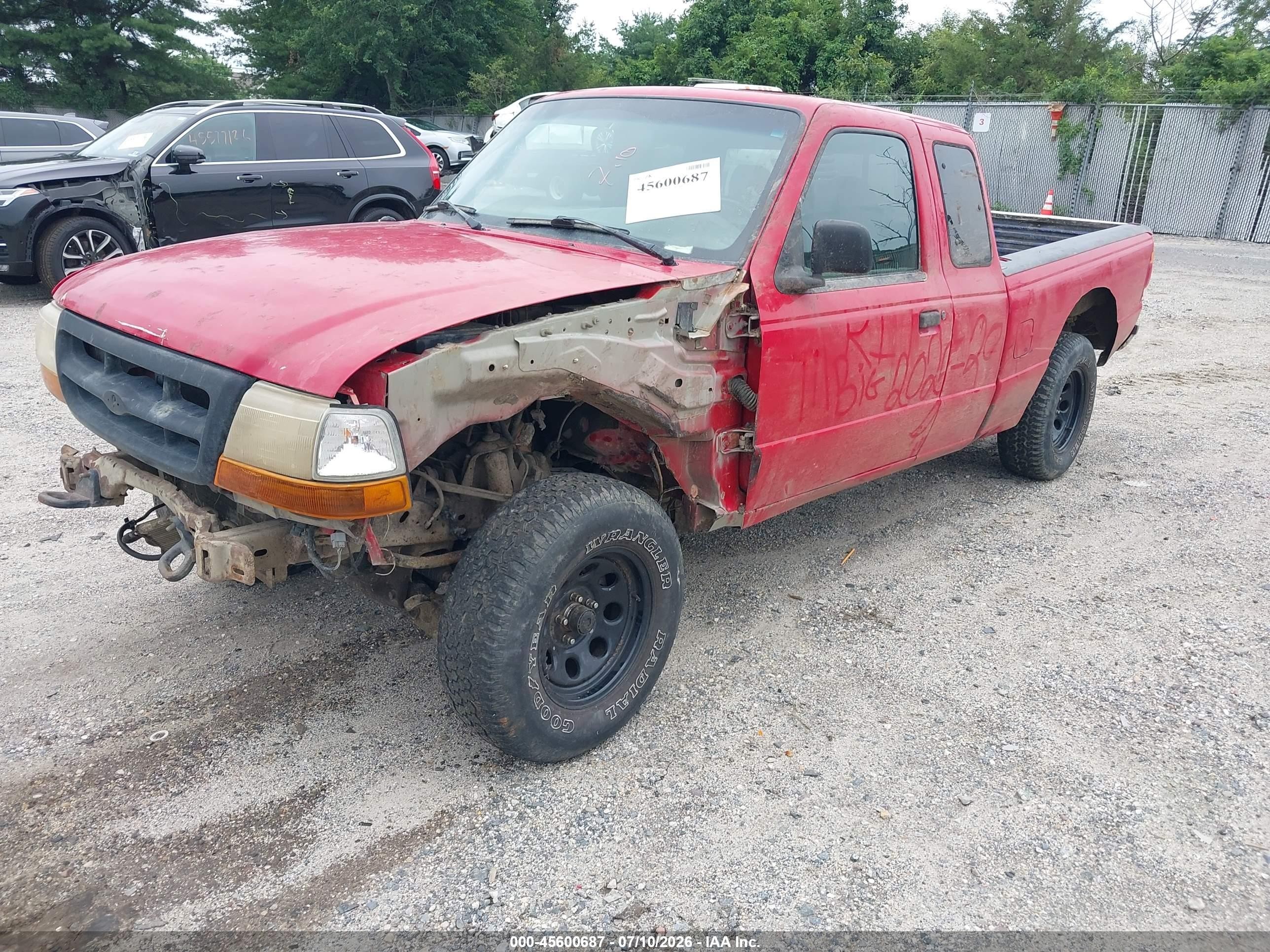 1999 Ford Ranger Xlt Red vin: 1FTZR15X5XTA93244