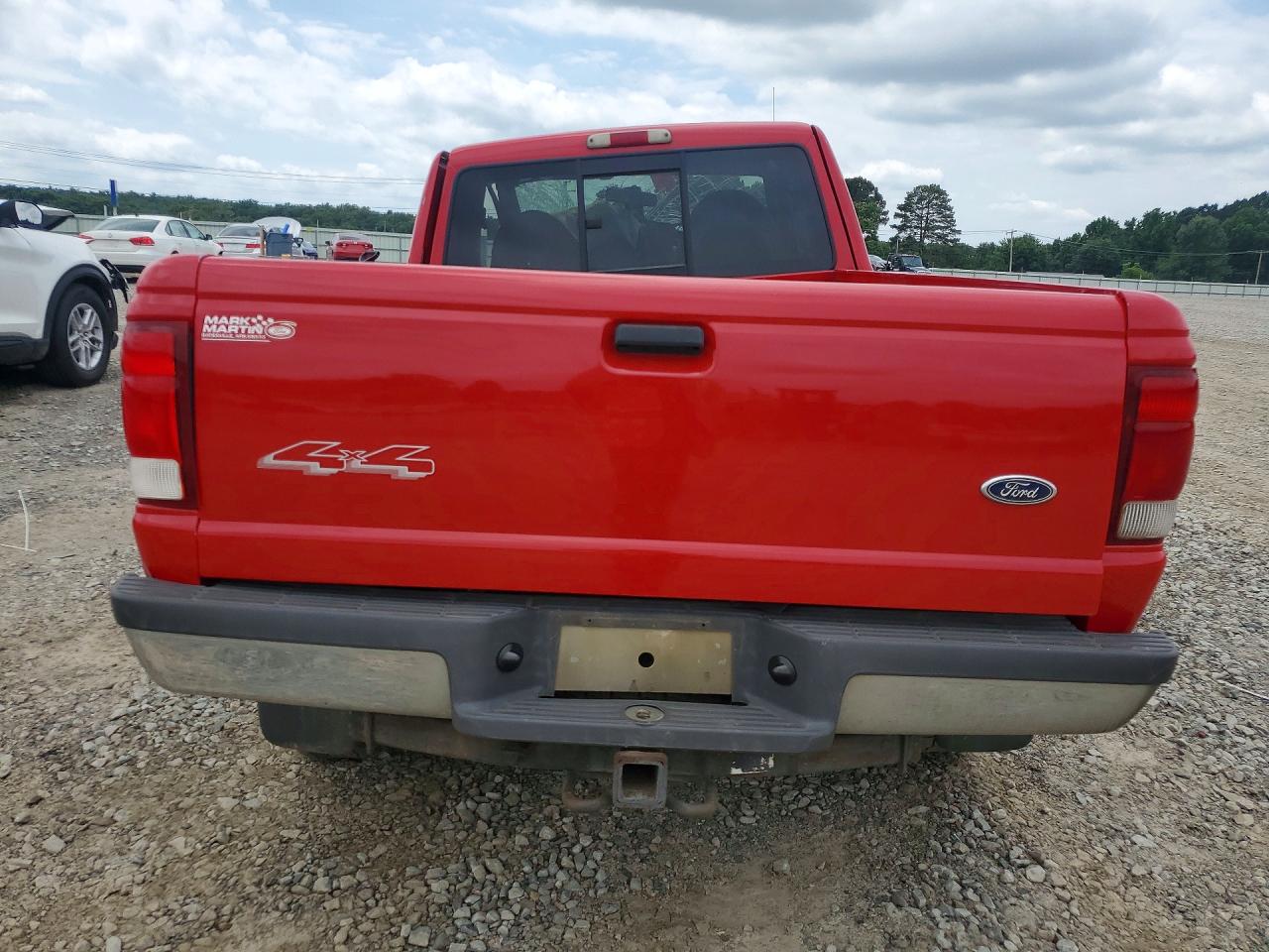 2000 Ford Ranger Super Cab Red vin: 1FTZR15X5YTA50119