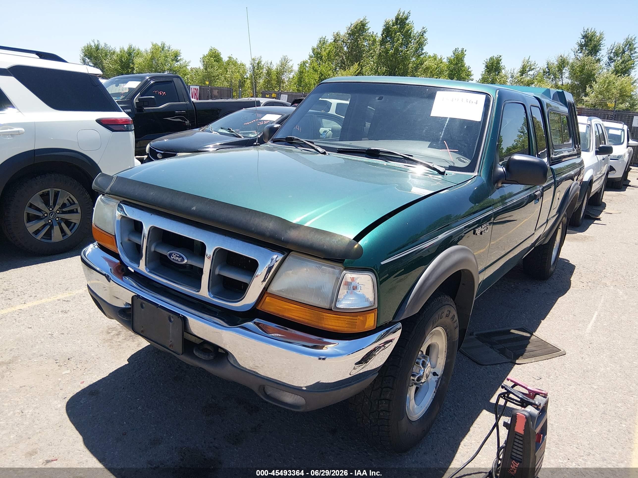 1999 Ford Ranger Super Cab Green vin: 1FTZR15X6XTA47583