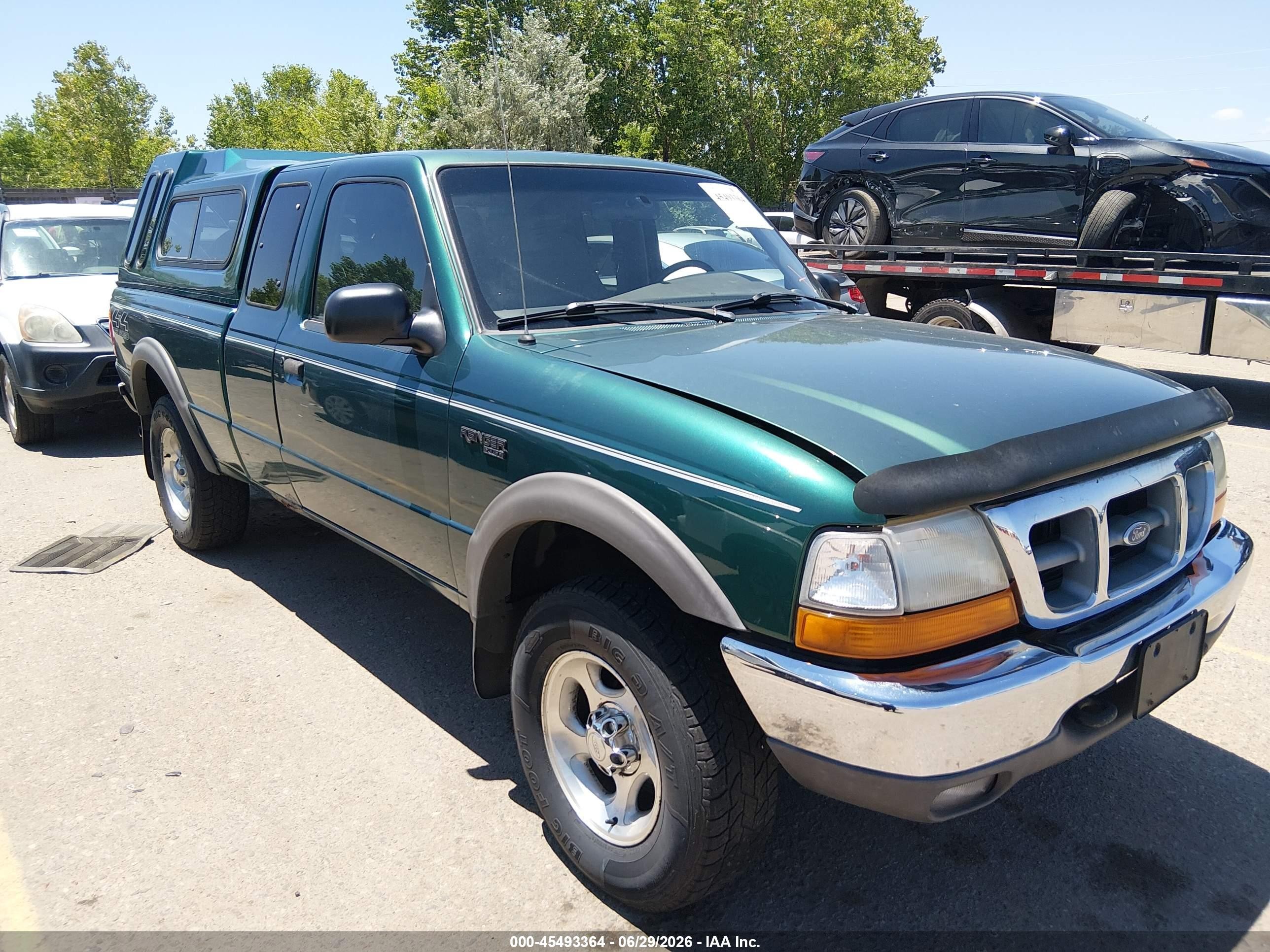 1999 Ford Ranger Super Cab Green vin: 1FTZR15X6XTA47583