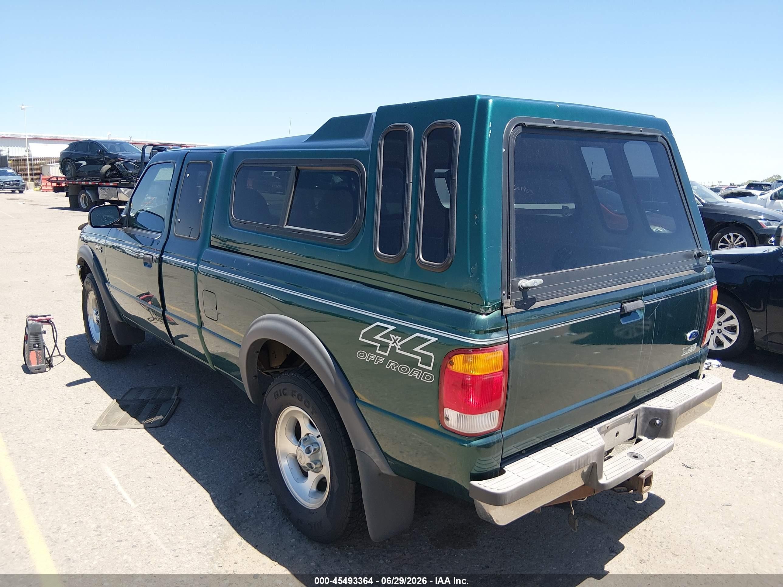 1999 Ford Ranger Super Cab Green vin: 1FTZR15X6XTA47583