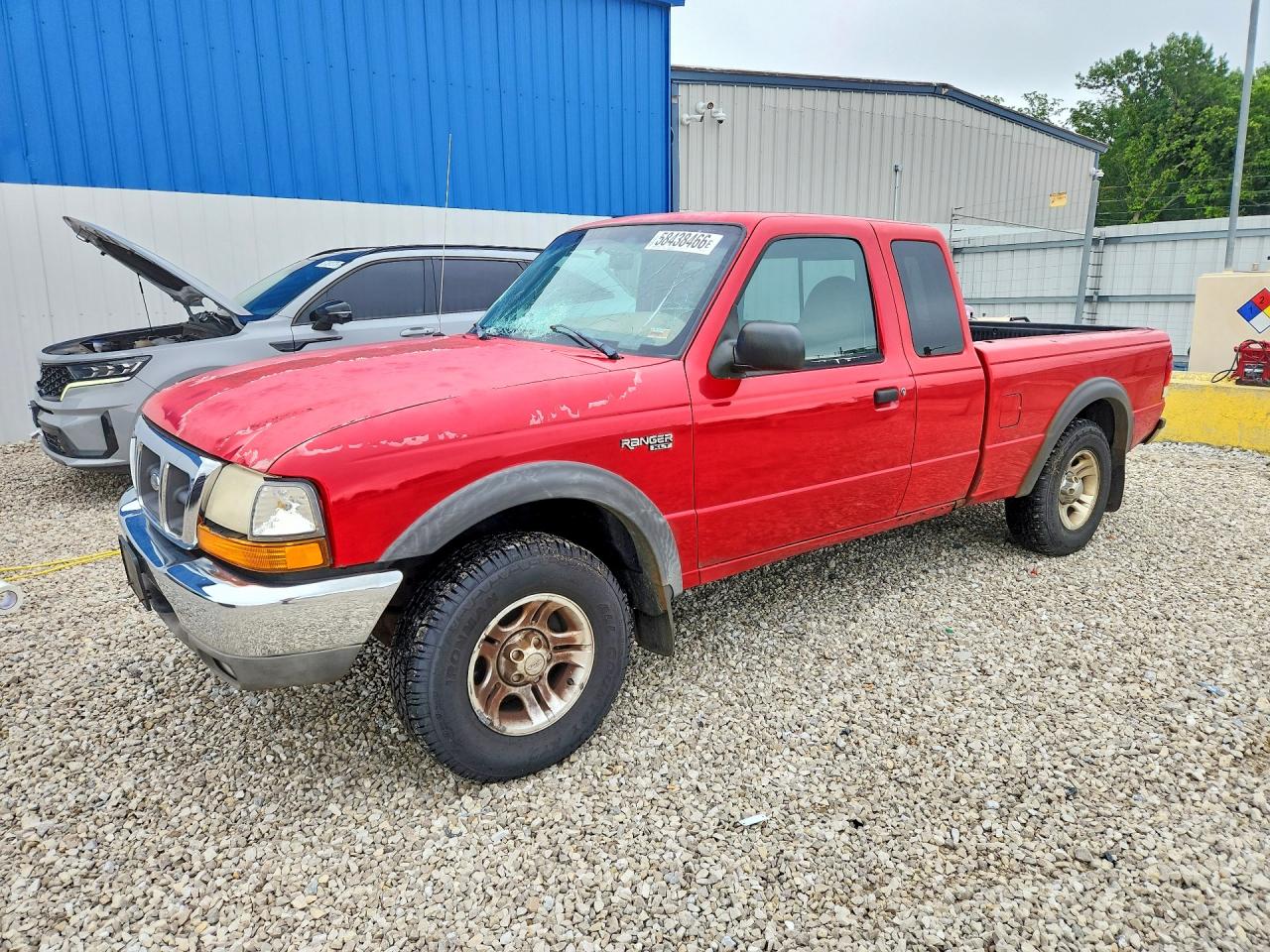 2000 Ford Ranger Super Cab Red vin: 1FTZR15X6YPB87790