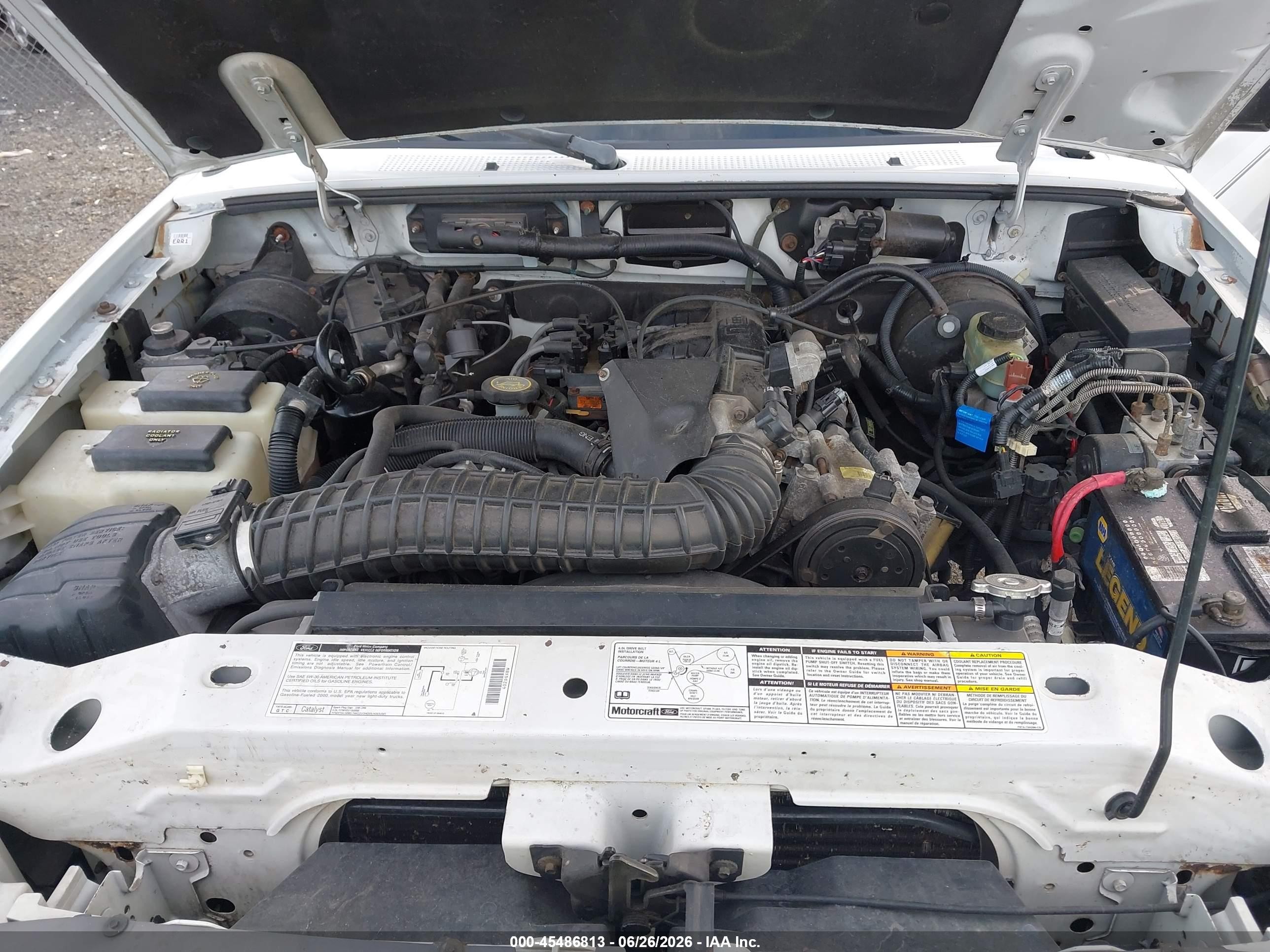 2000 Ford Ranger Xlt Белый vin: 1FTZR15X6YTA23351