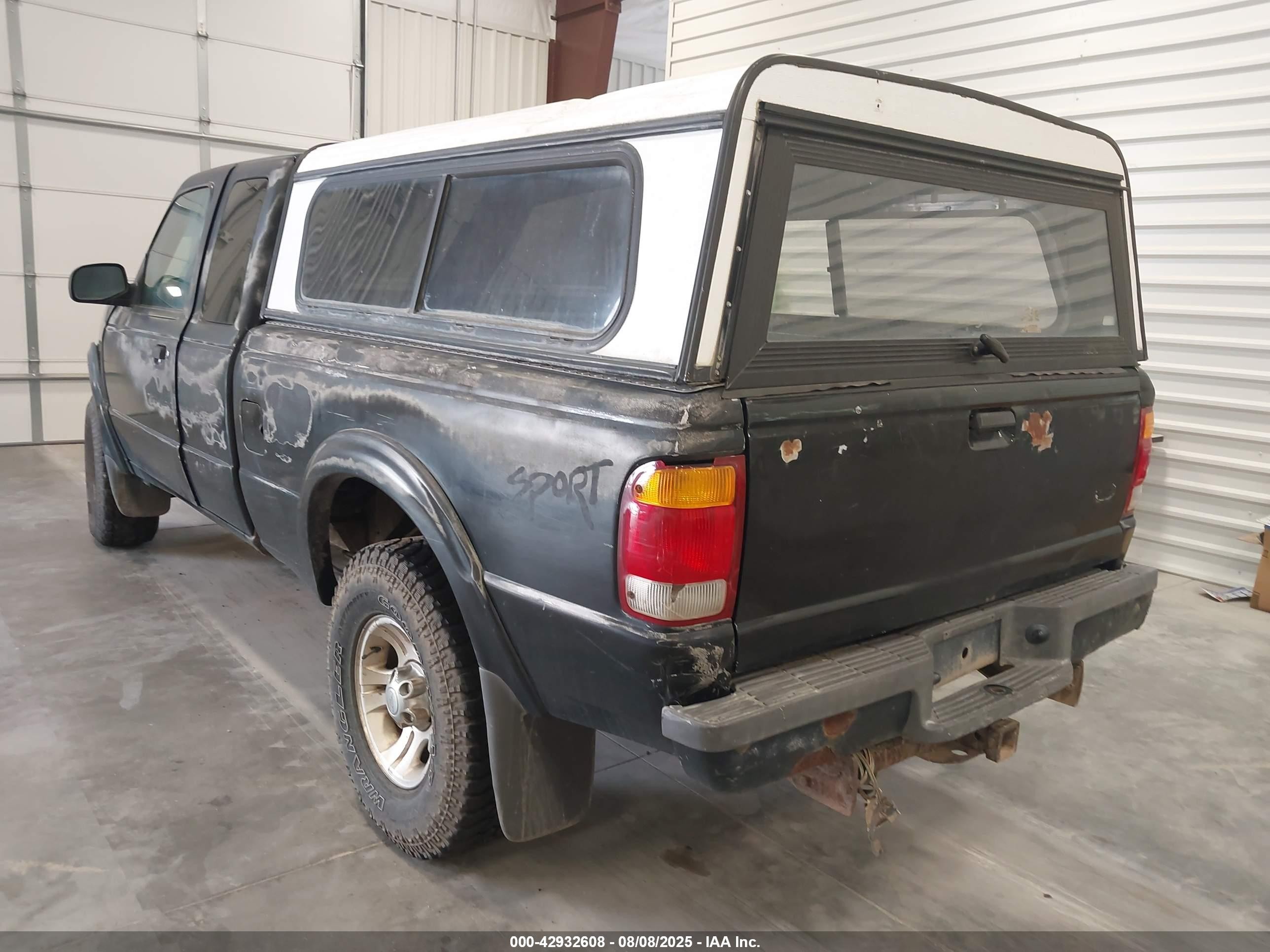 1999 Ford Ranger Super Cab Black vin: 1FTZR15X7XPB39777