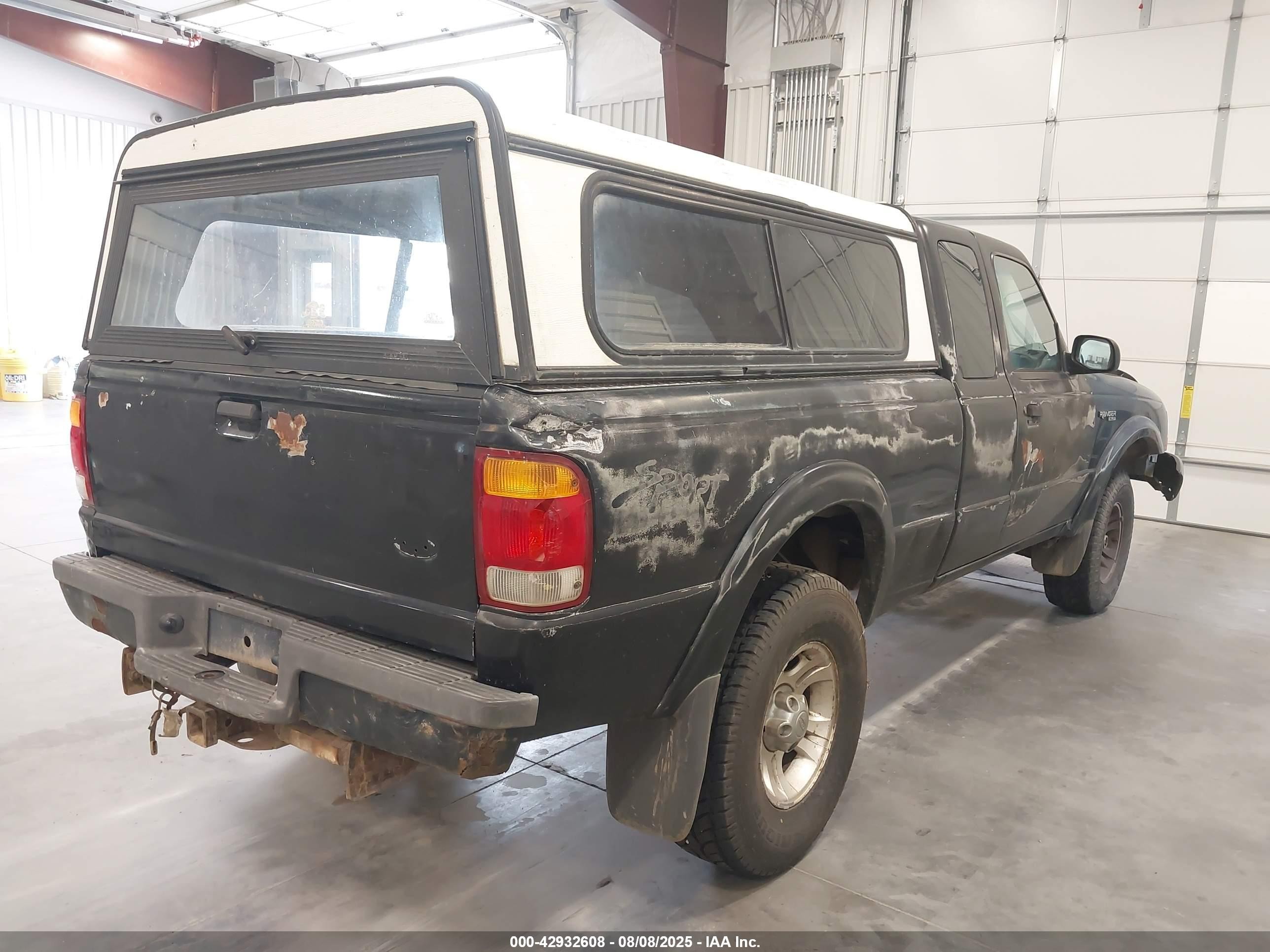 1999 Ford Ranger Super Cab Black vin: 1FTZR15X7XPB39777