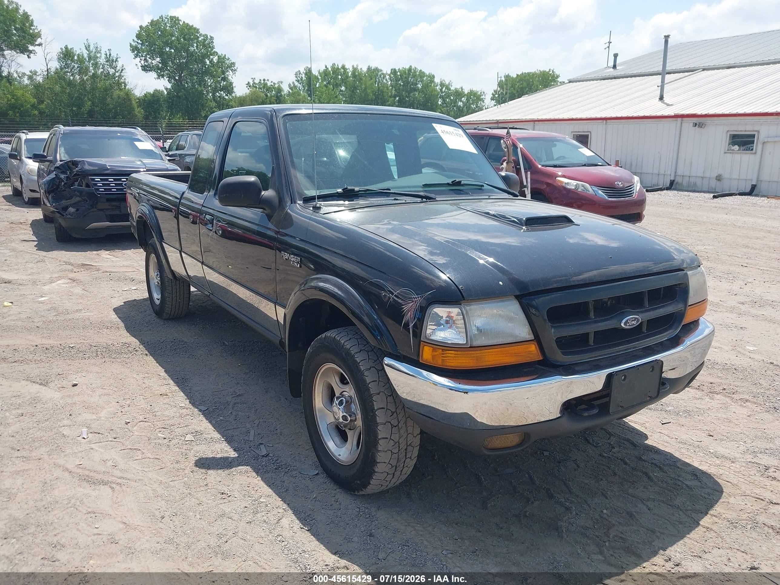 2000 Ford Ranger Xlt Black vin: 1FTZR15X7YPB23483