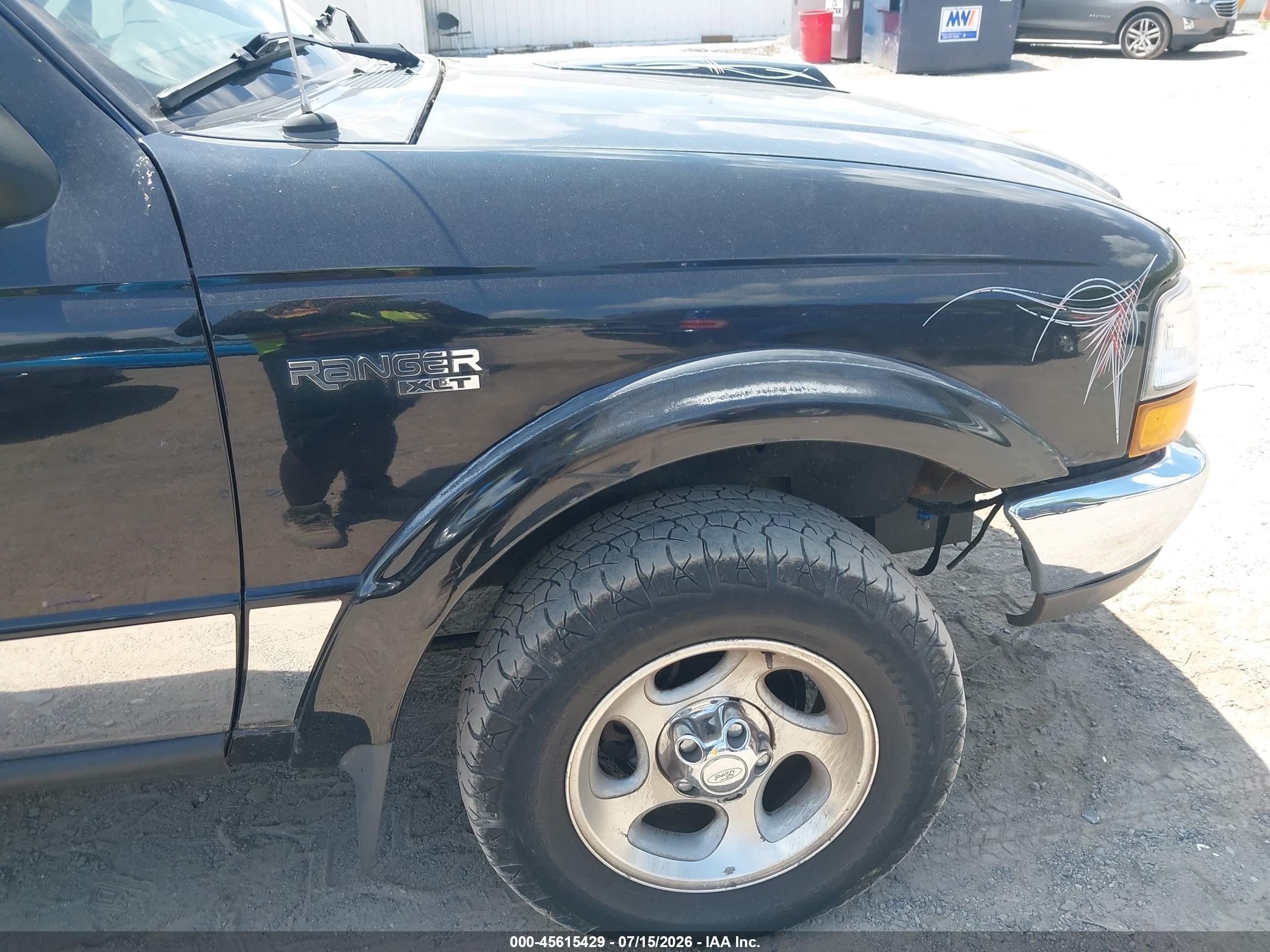 2000 Ford Ranger Xlt Black vin: 1FTZR15X7YPB23483